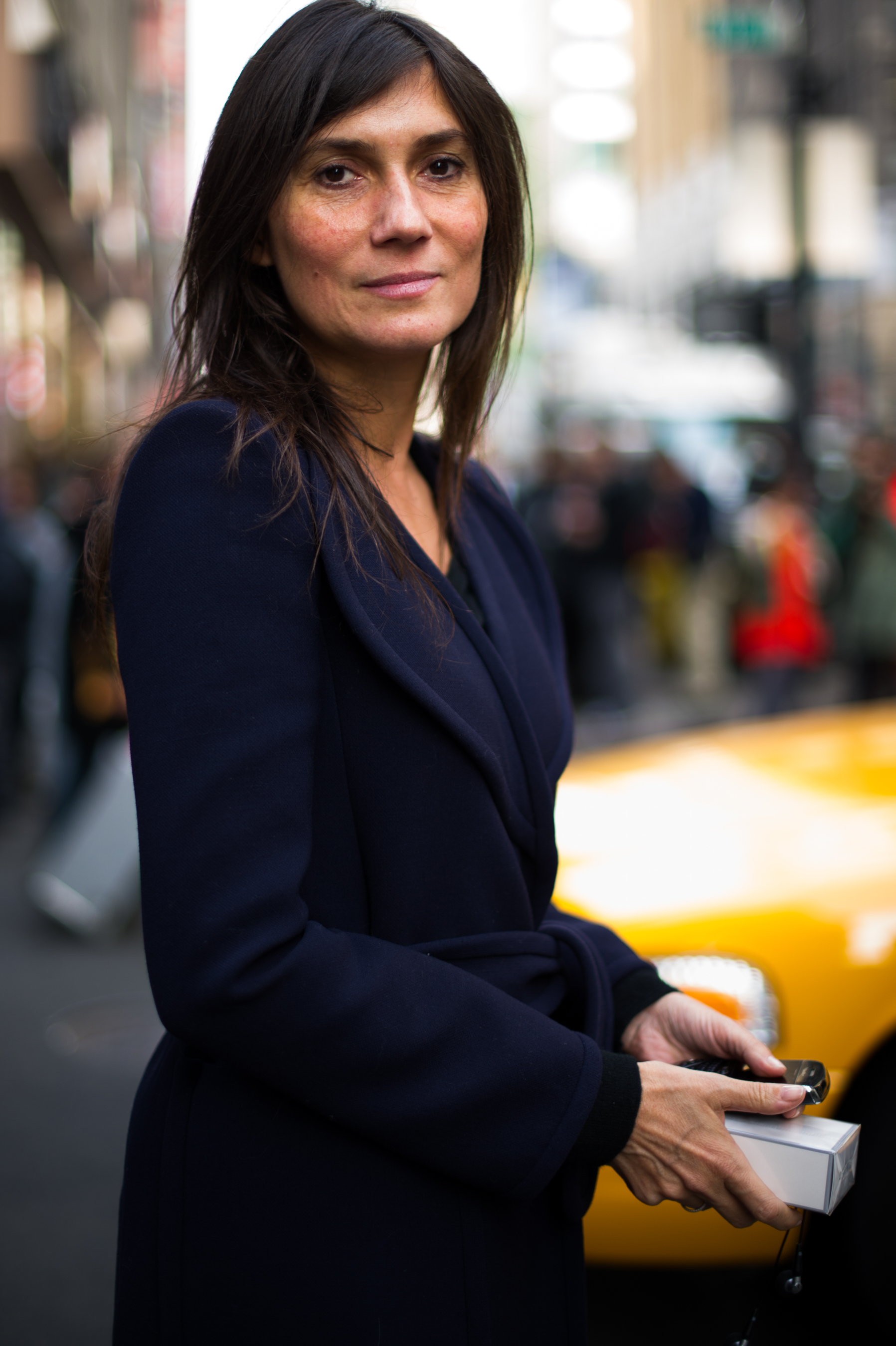 French VOGUE editor wearing blue