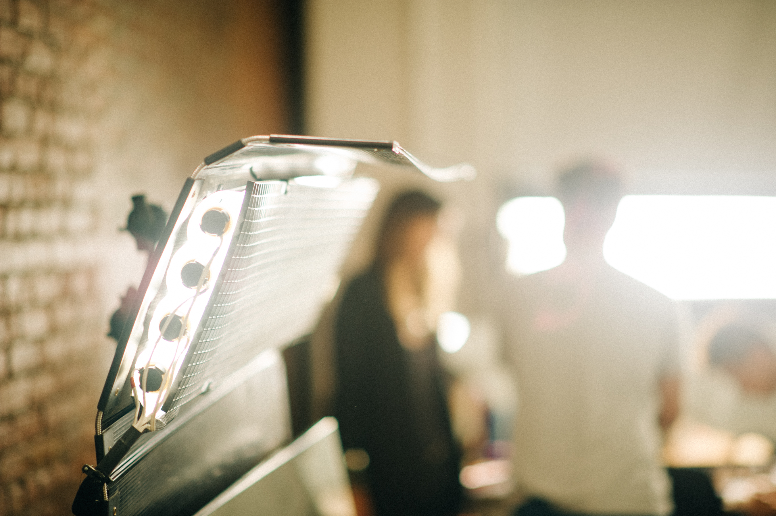 Lamp in the make up area