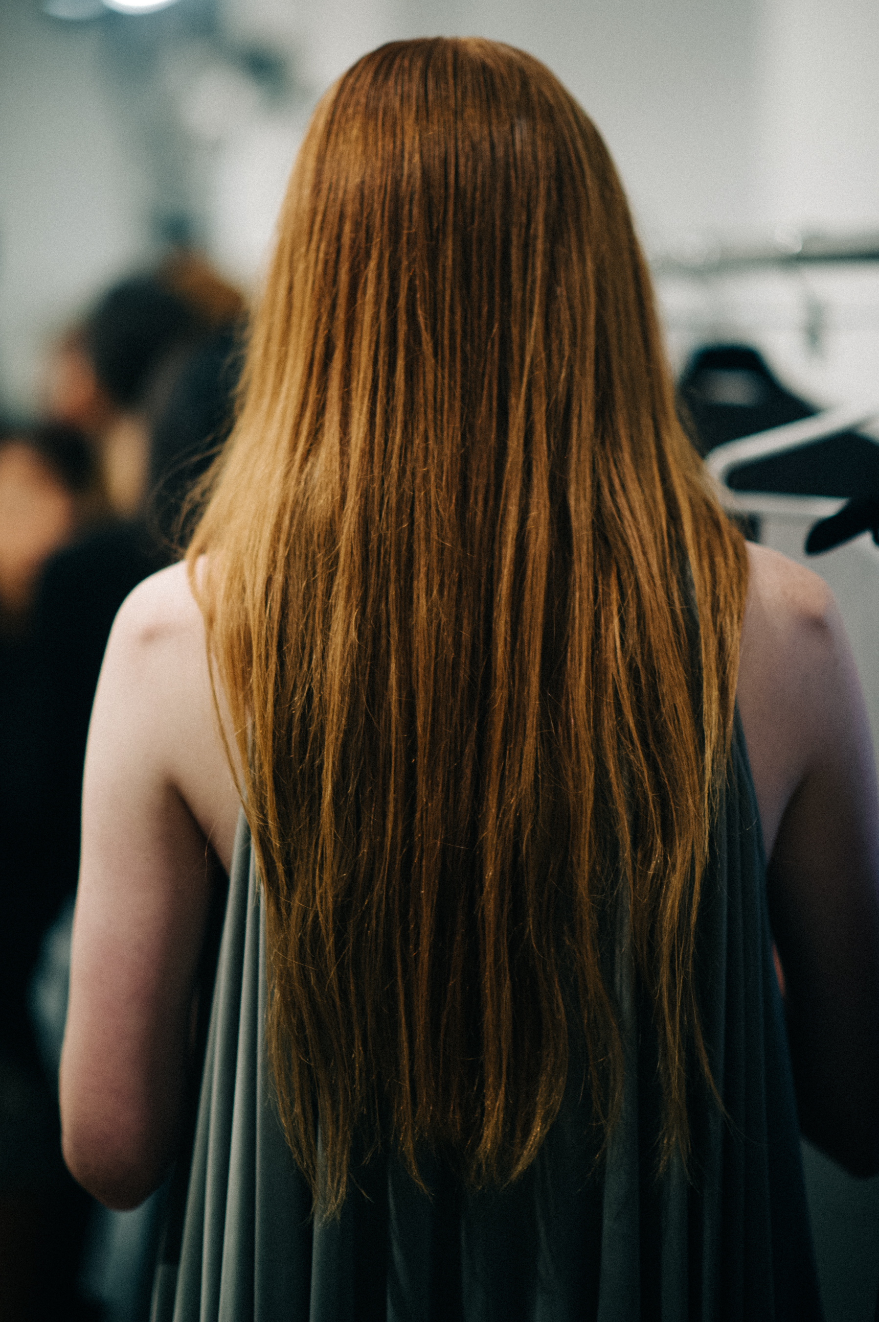 Girl with long red hair