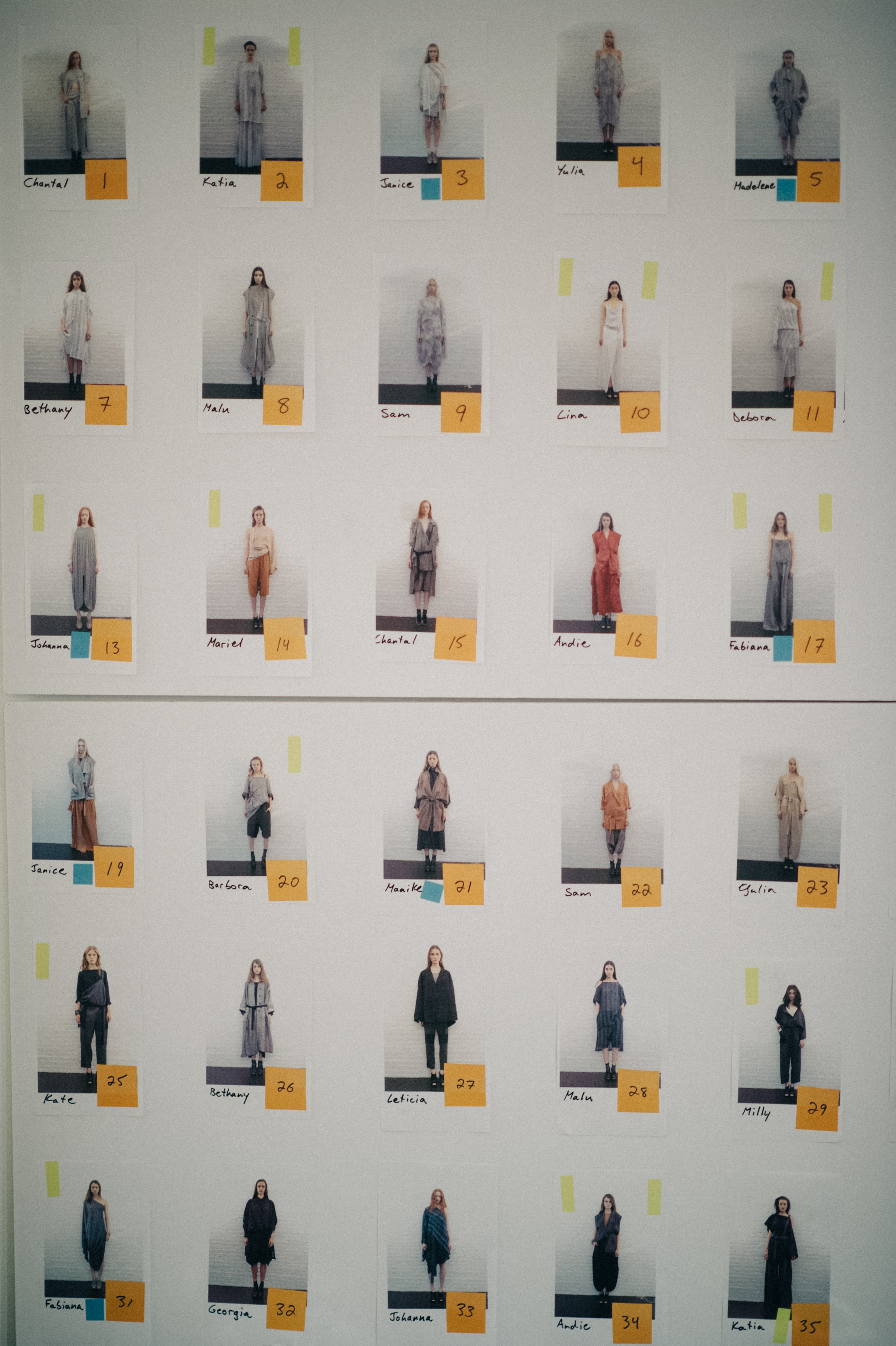 Casting board with models