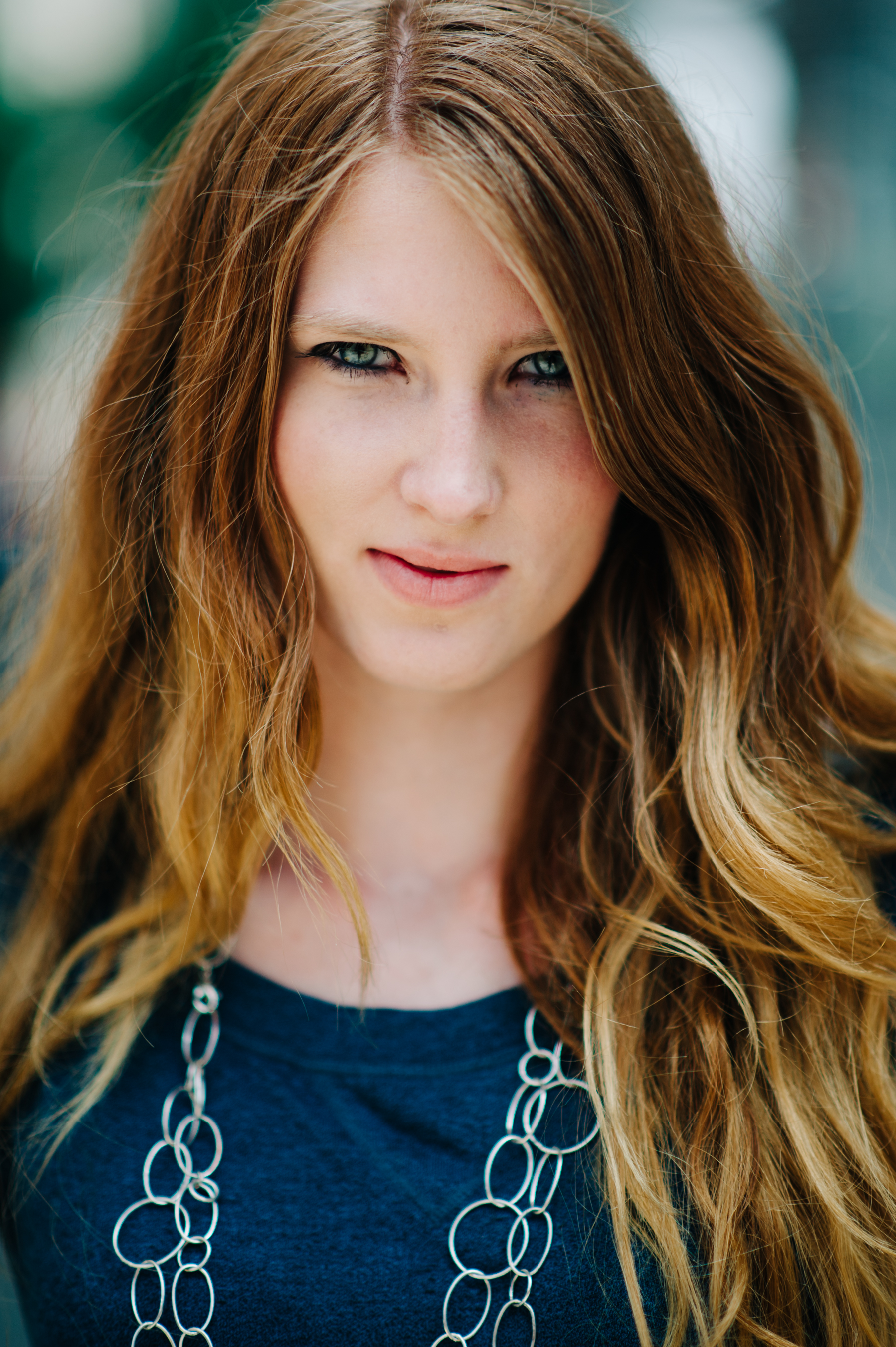 Portrait of a red haired girl