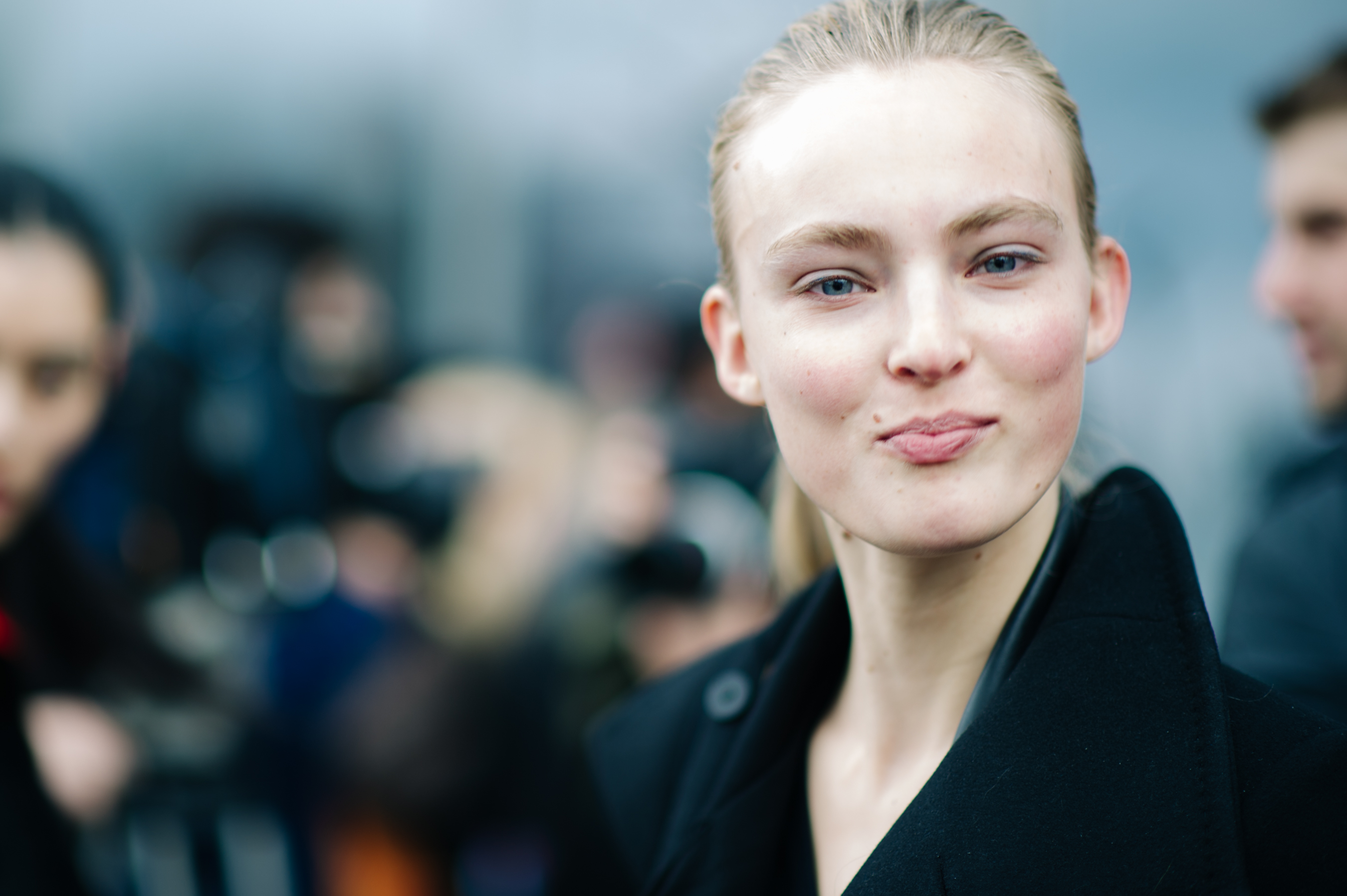 Model after the fashion show