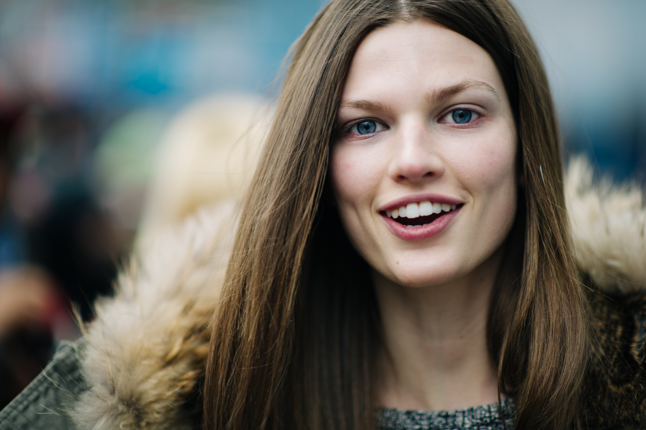 Portrait of a model after Prabal Gurung