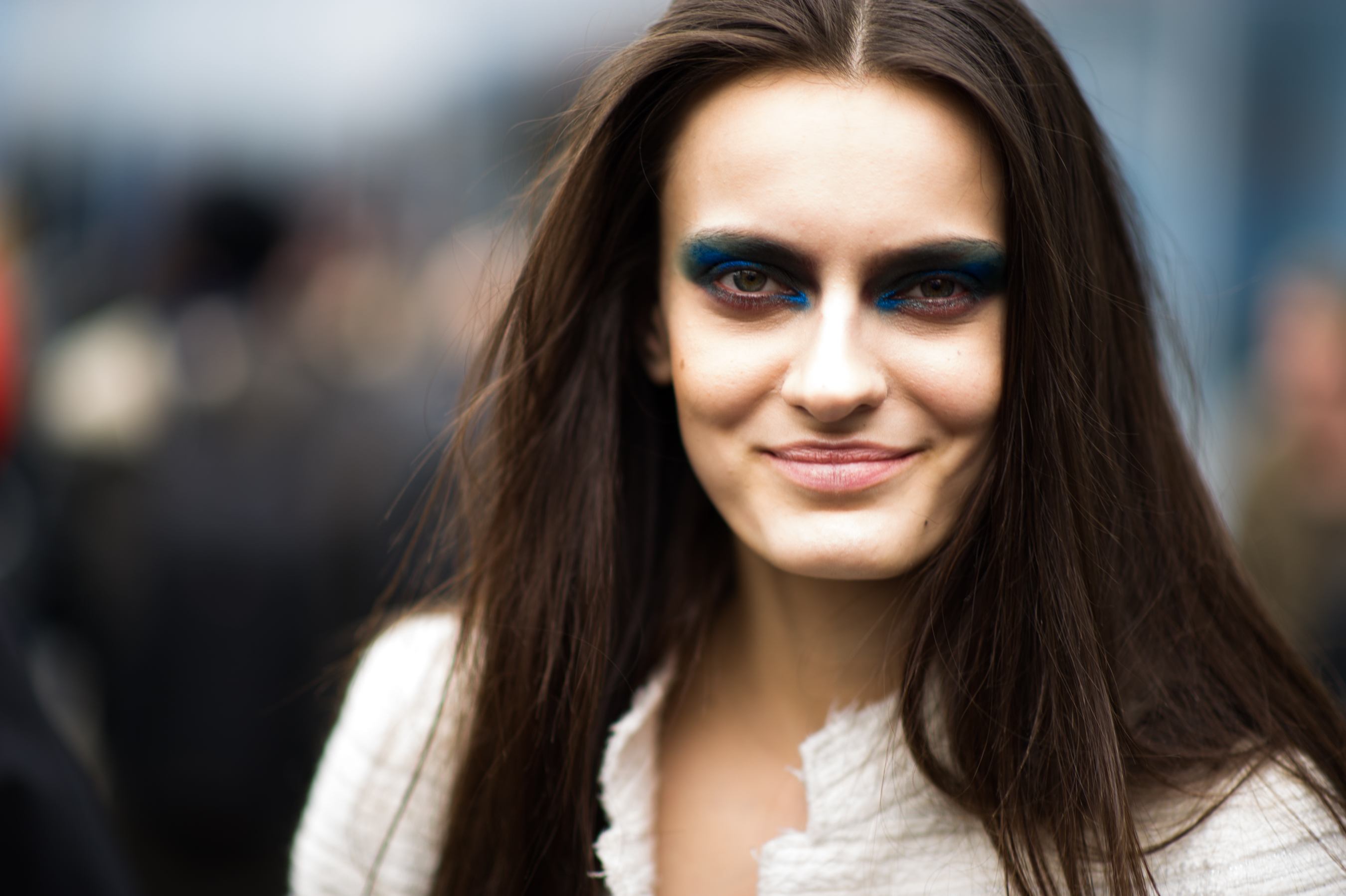 Portrait of a model after Prabal Gurung
