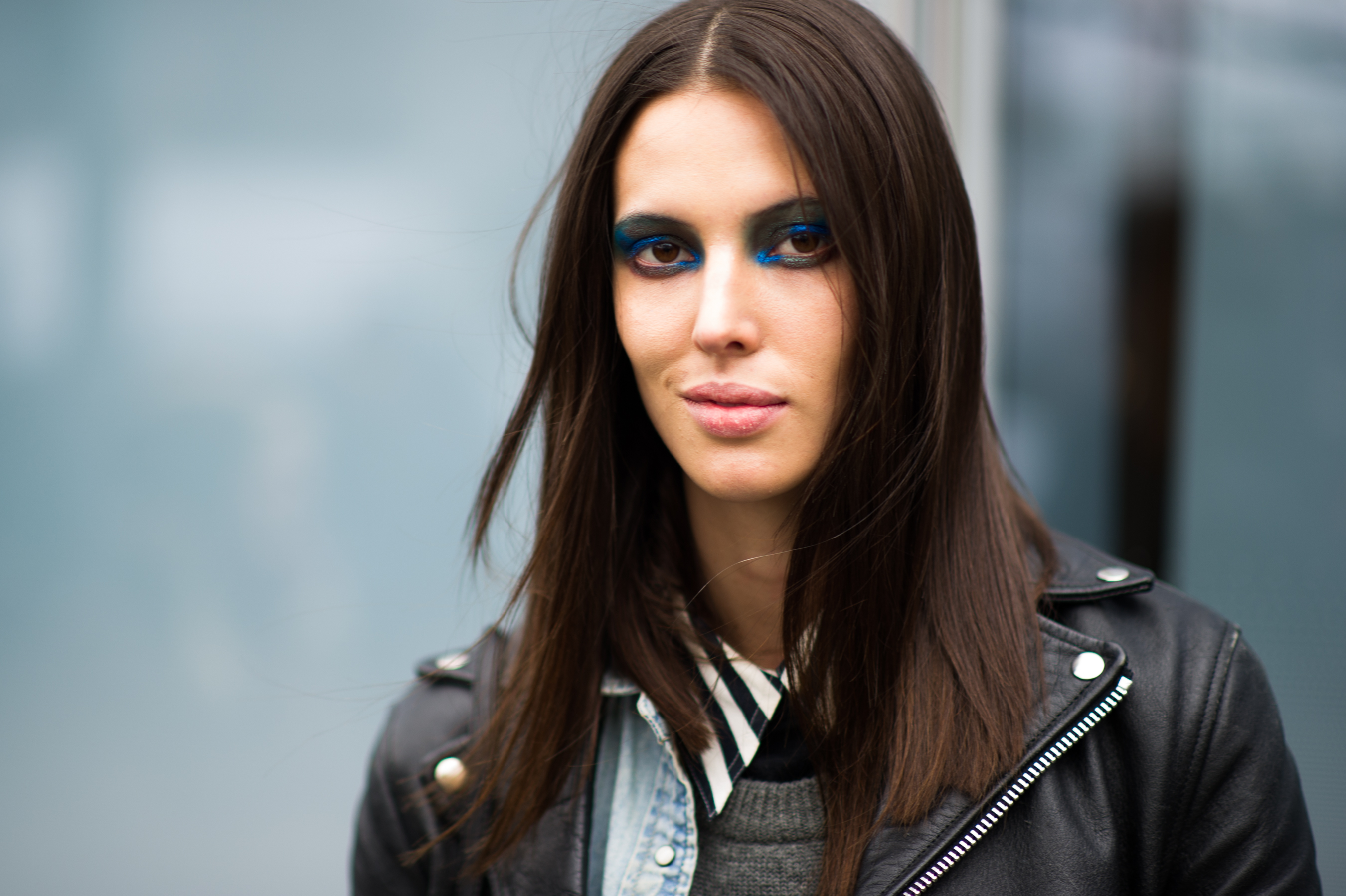 Portrait of a model after Prabal Gurung