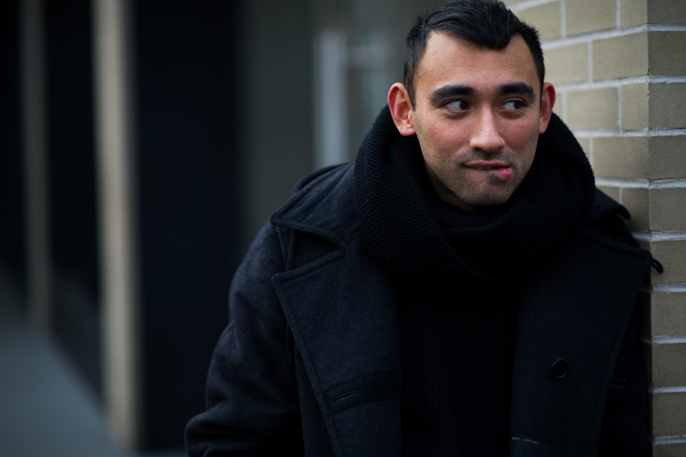 Creative director wearing all black