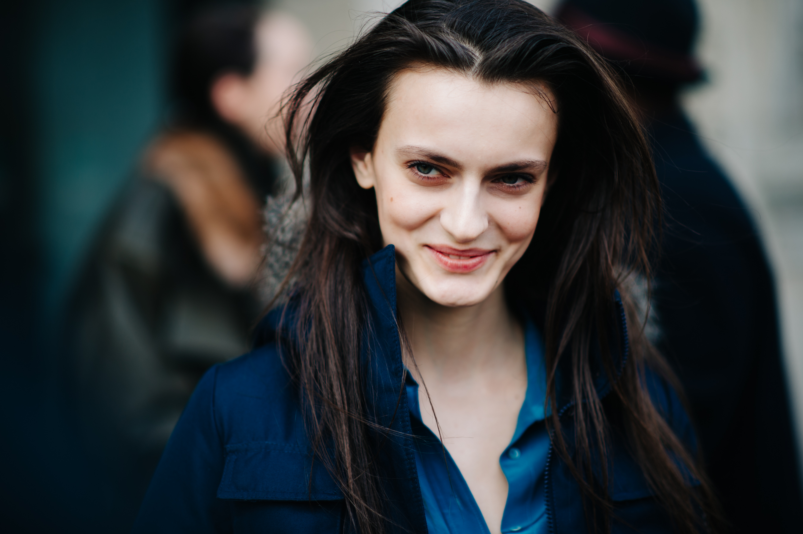 Portrait of a model after the show