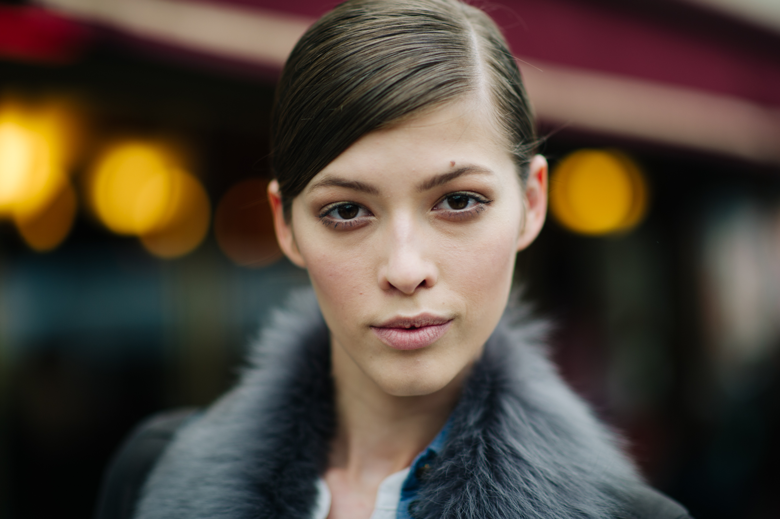 Portrait of model after Christian Dior