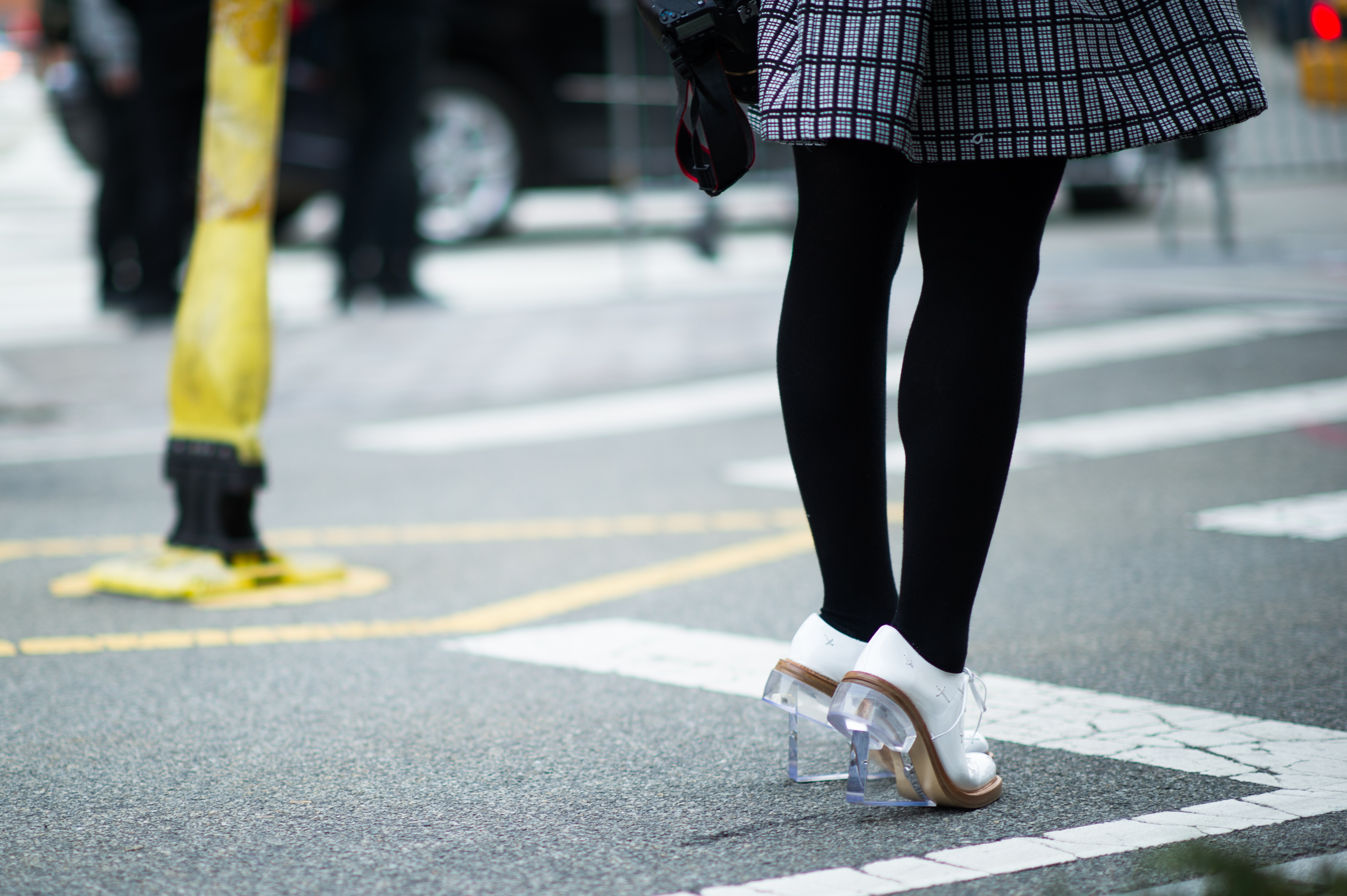 British fashion journalist wearing shoes