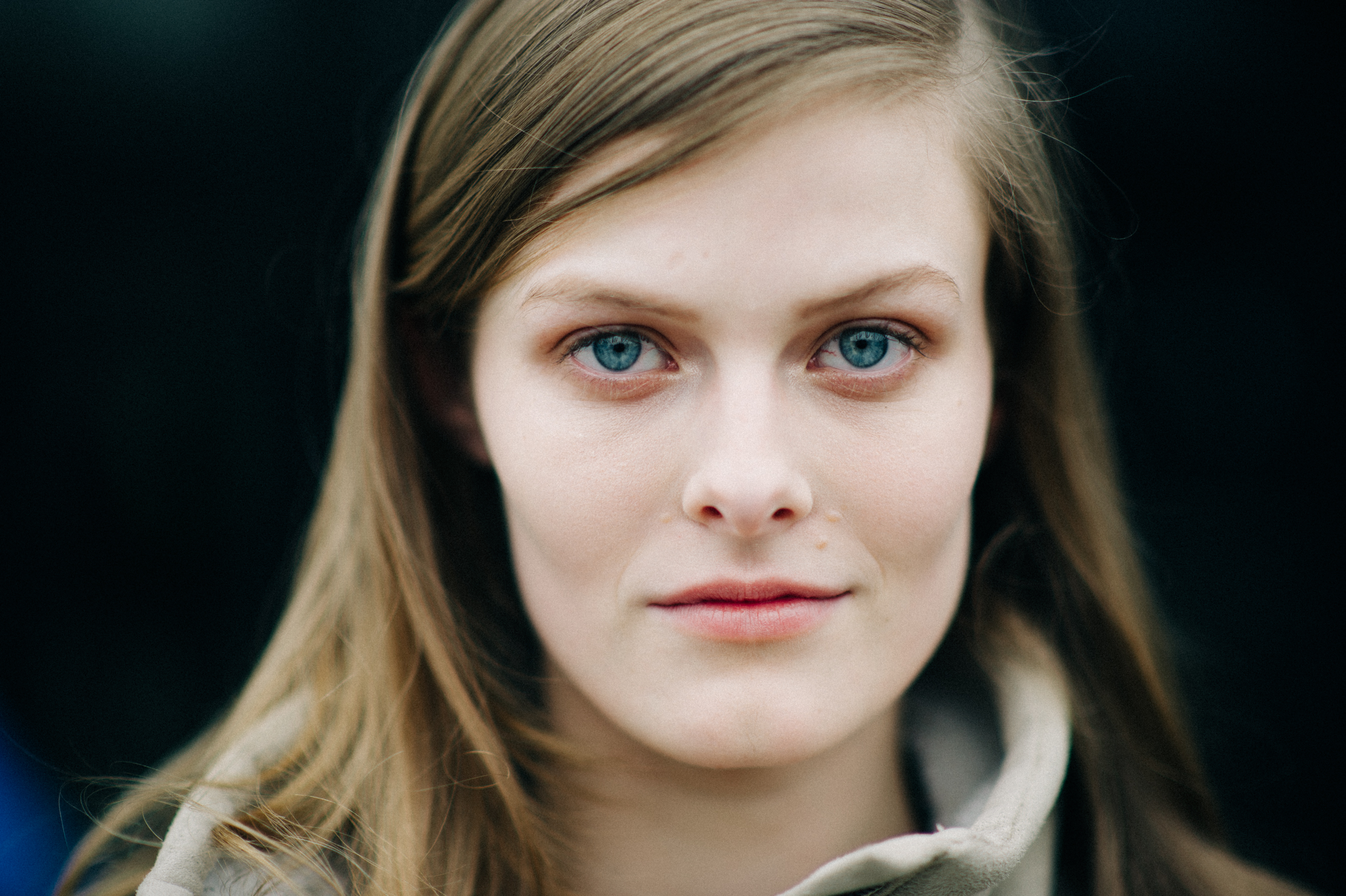 Portrait of a model after Balenciaga