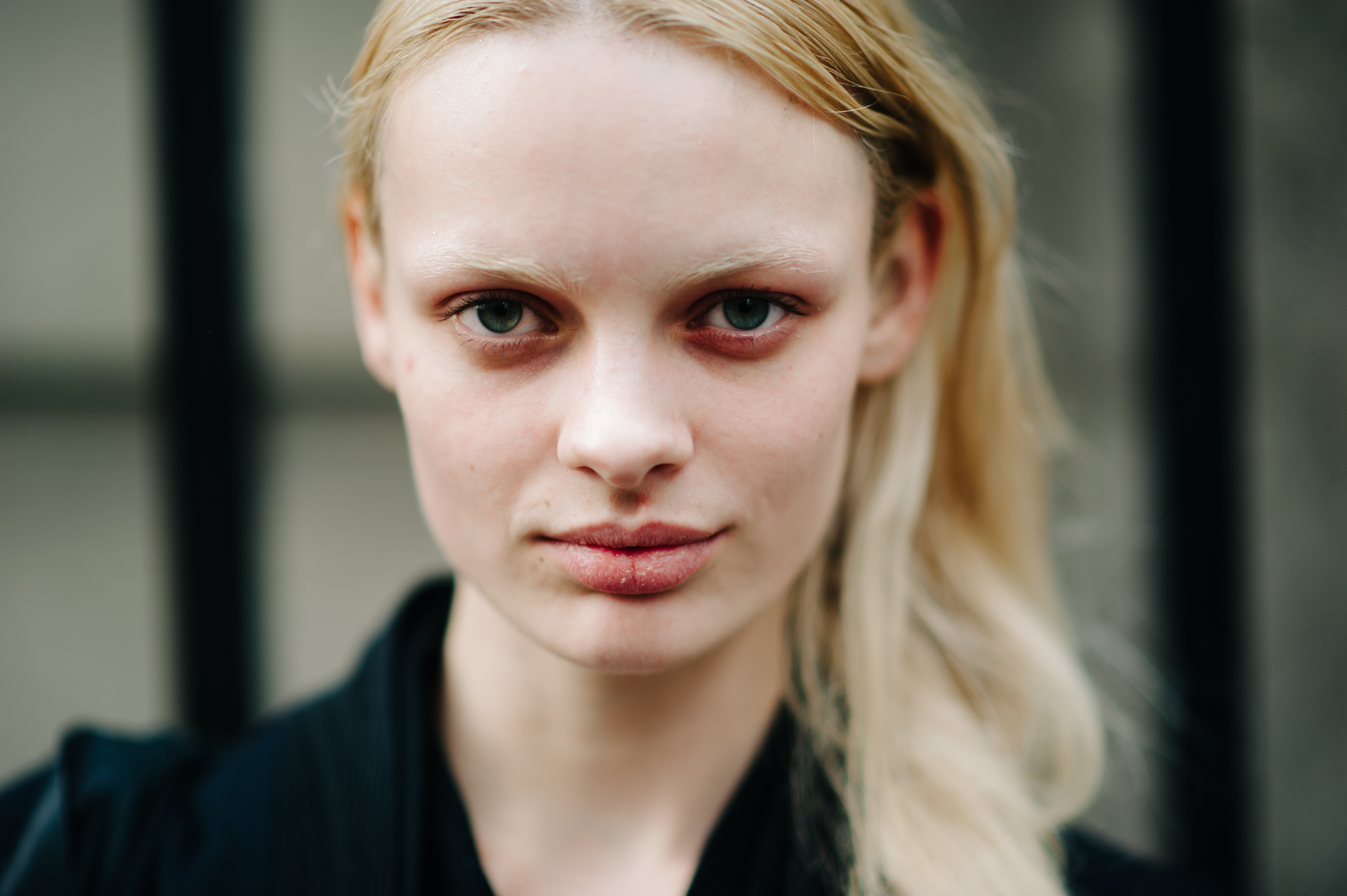 Portrait of a blonde model