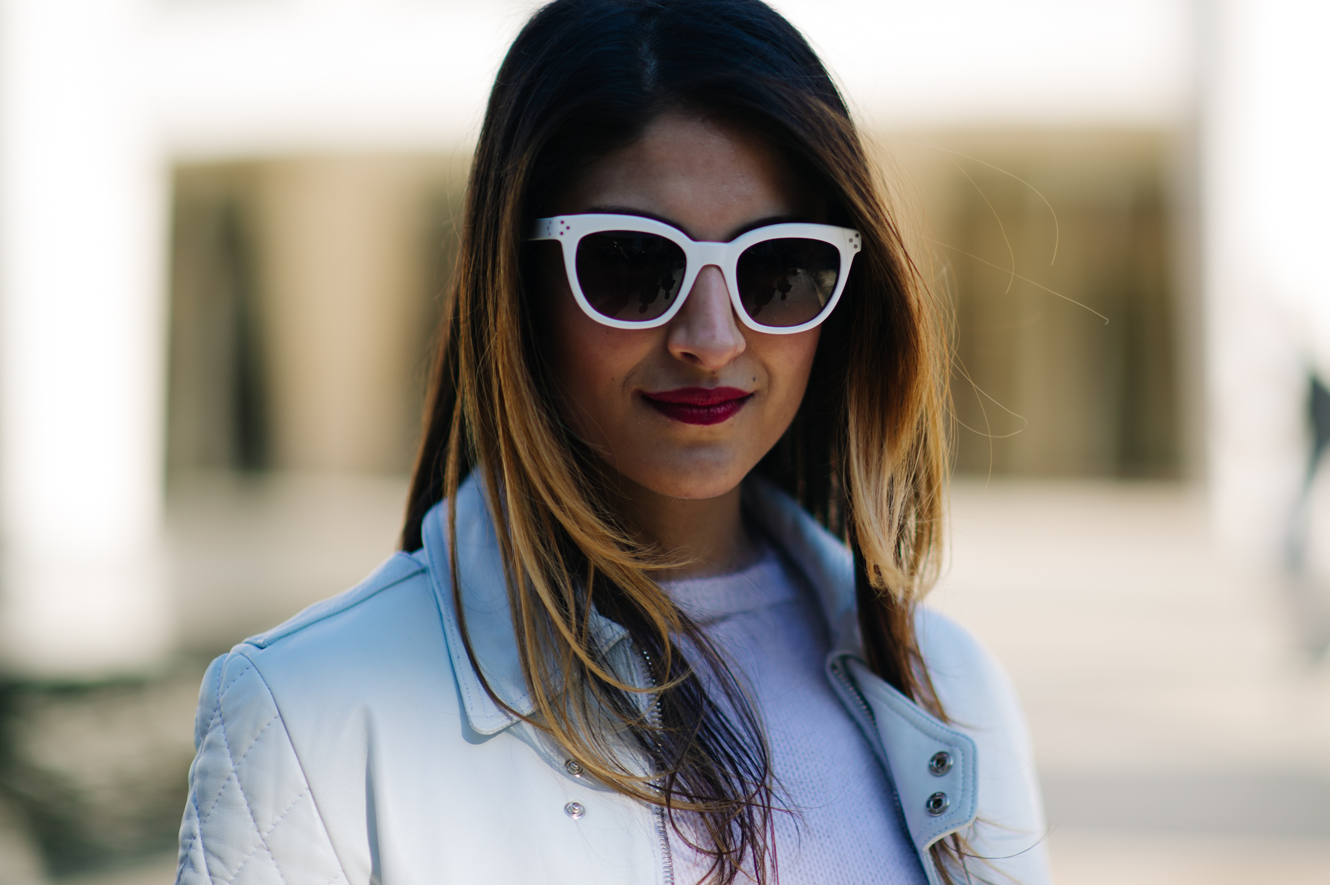 White-Sunglasses-Ombre-Hair-NYFW