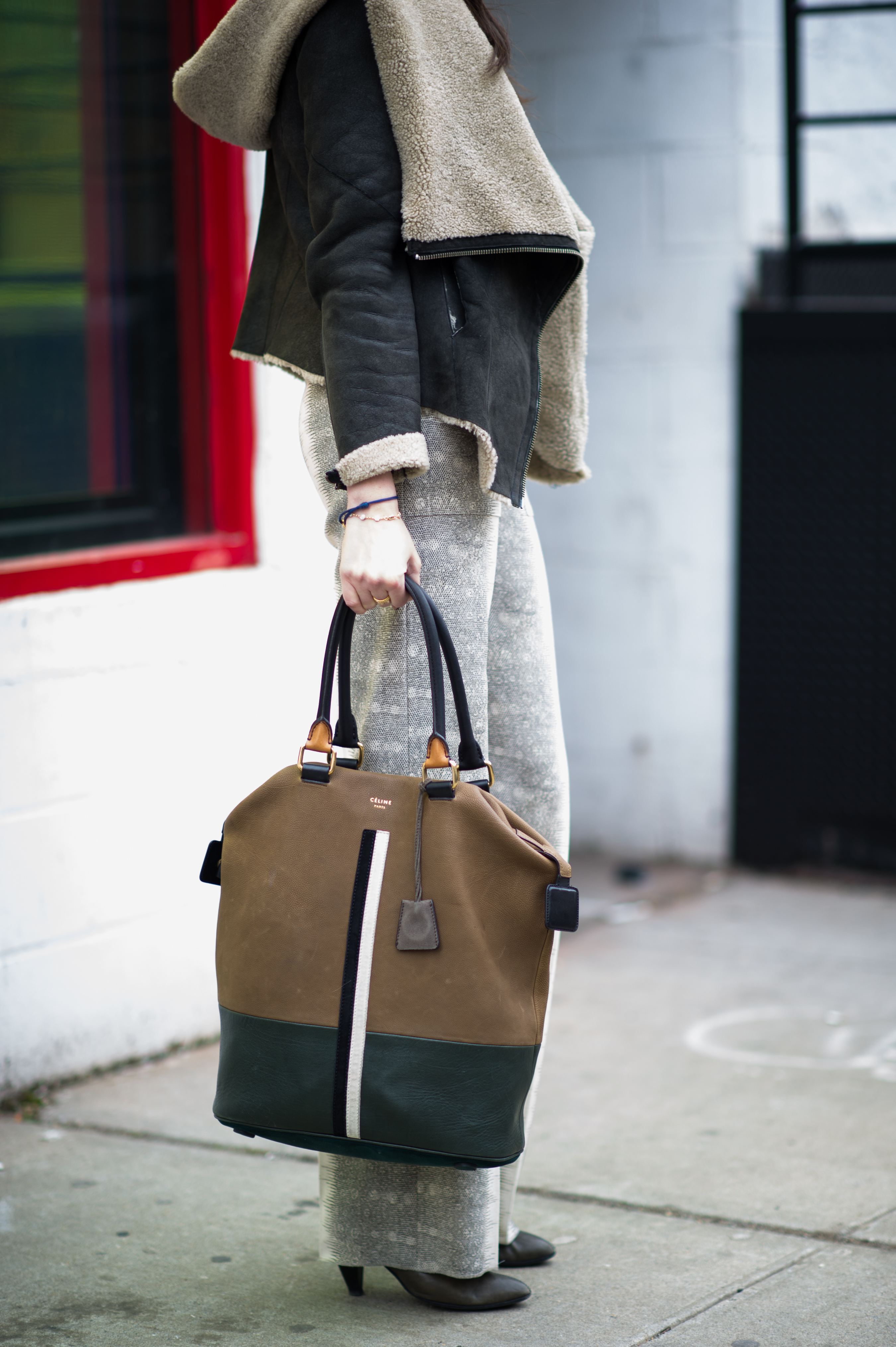 Green-Leather-Tan-Handbag-Purse