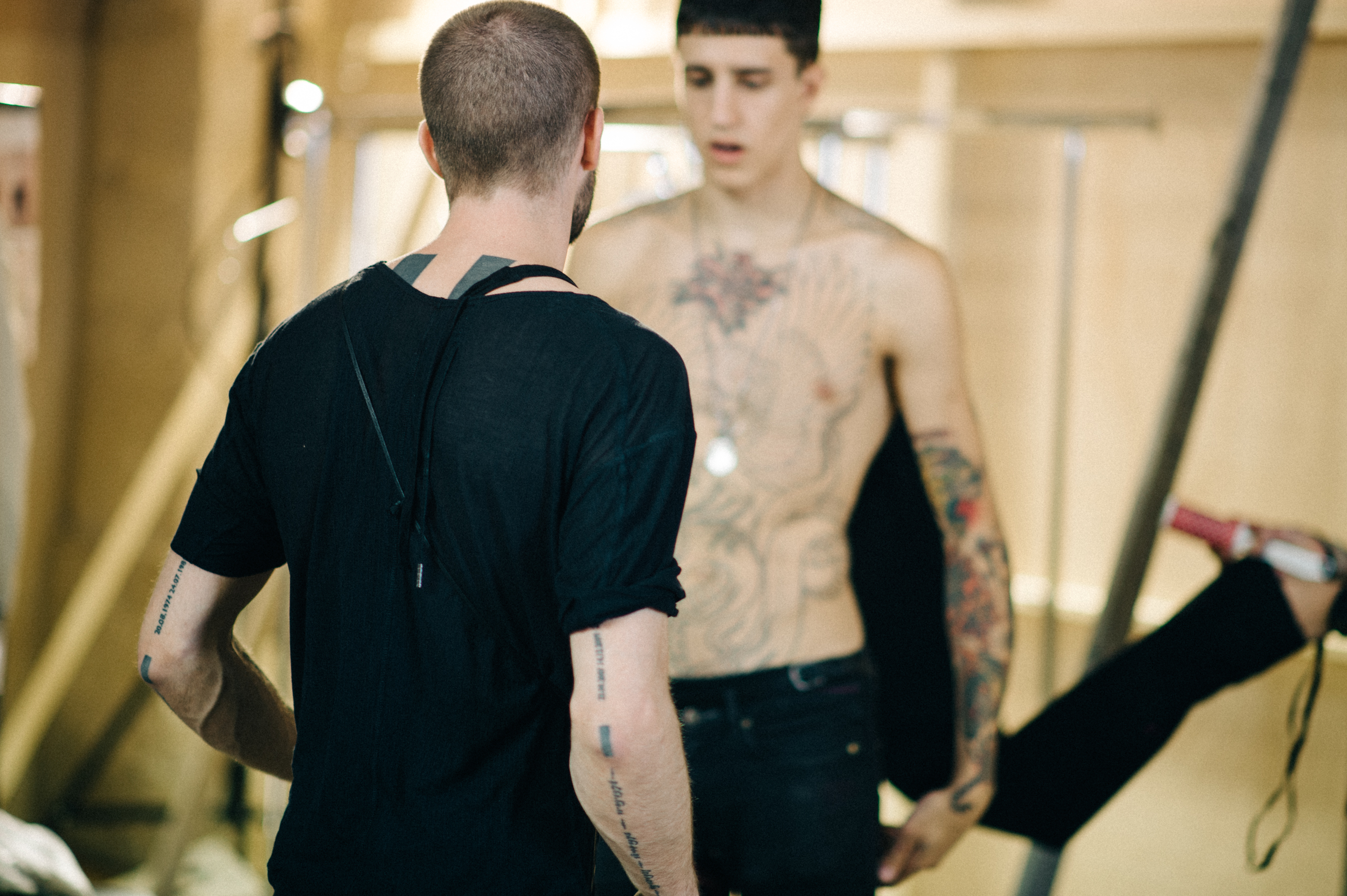 Designer-Male-Model-Fitting-Backstage