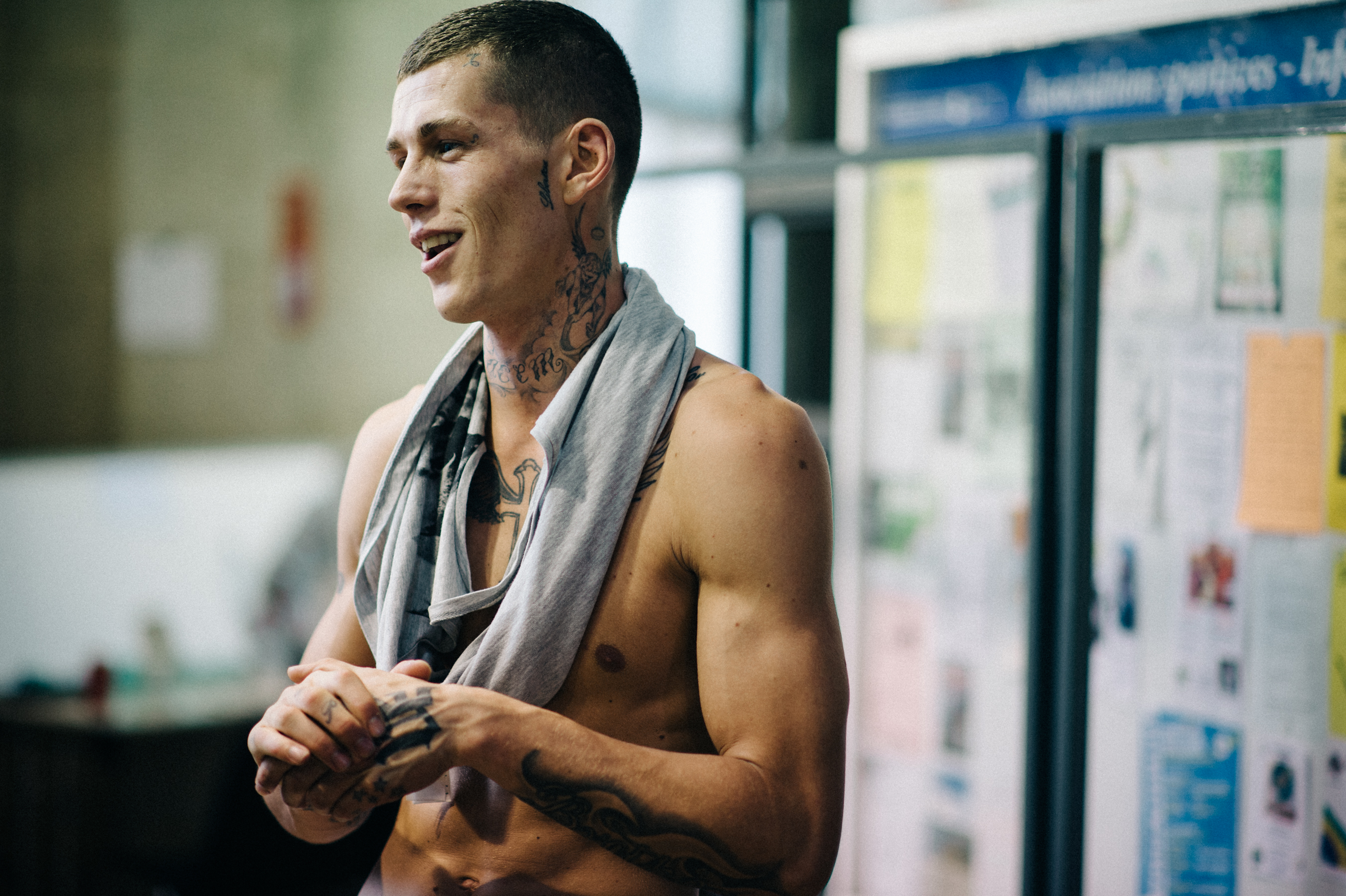 Shirtless-Male-Model-Tattoo-Backstage