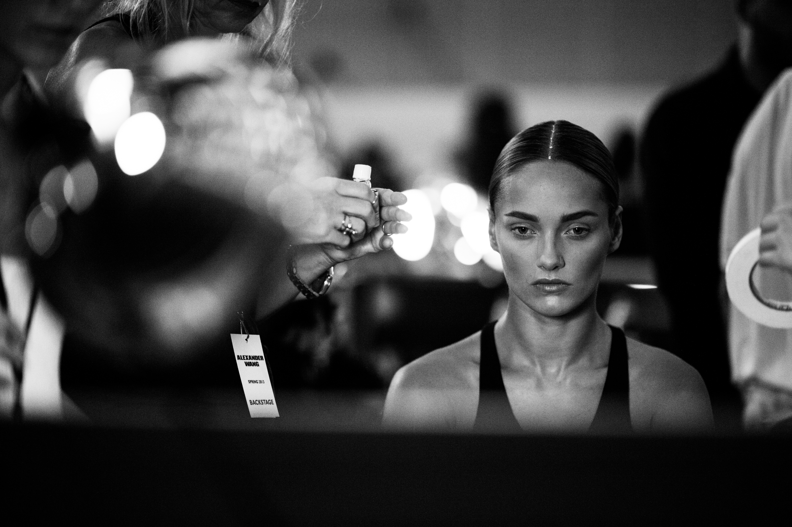 Model-Waiting-Hair-Makeup-Backstage