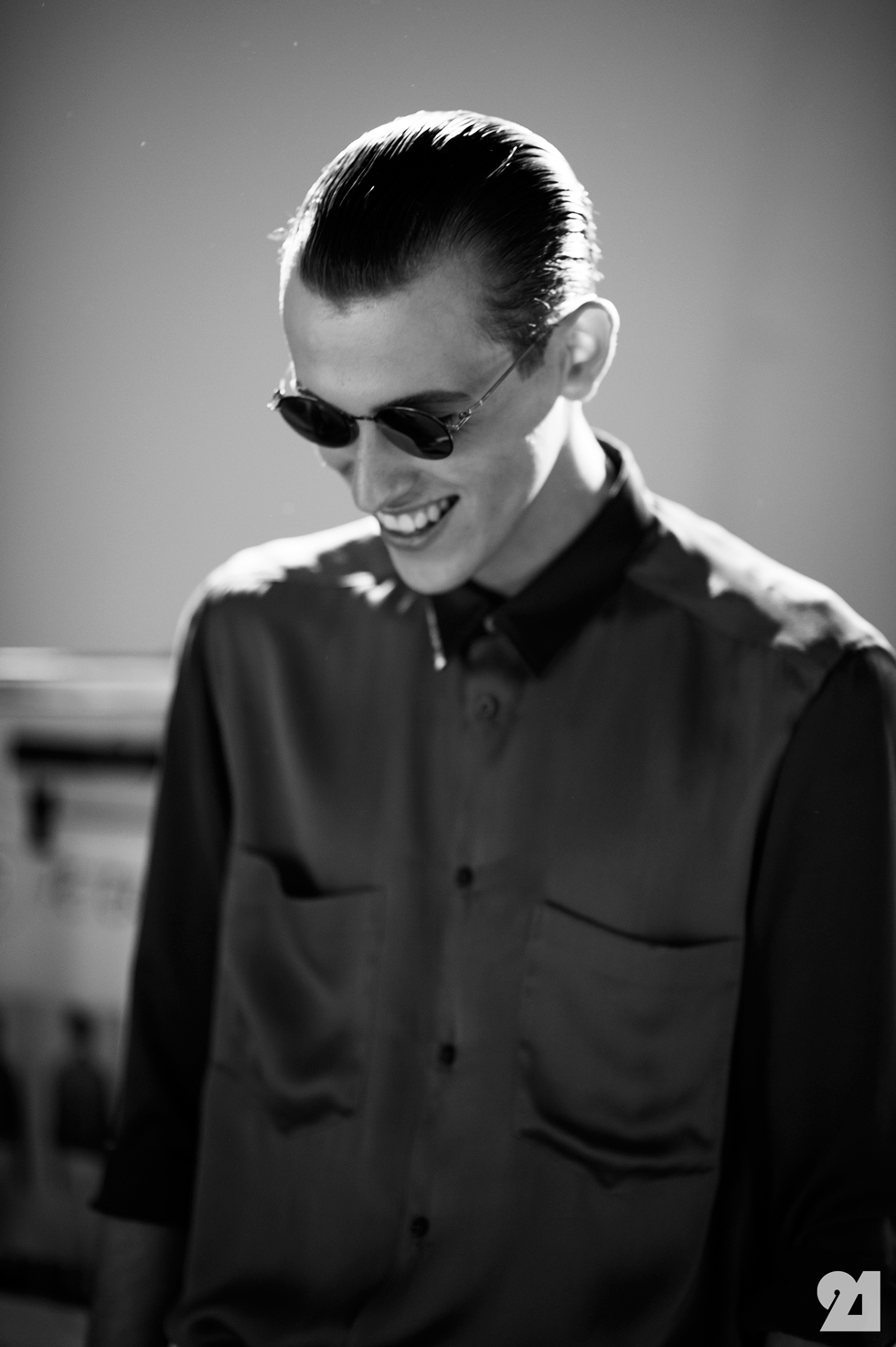 Male-Model-Mirror-Sunglasses-Backstage