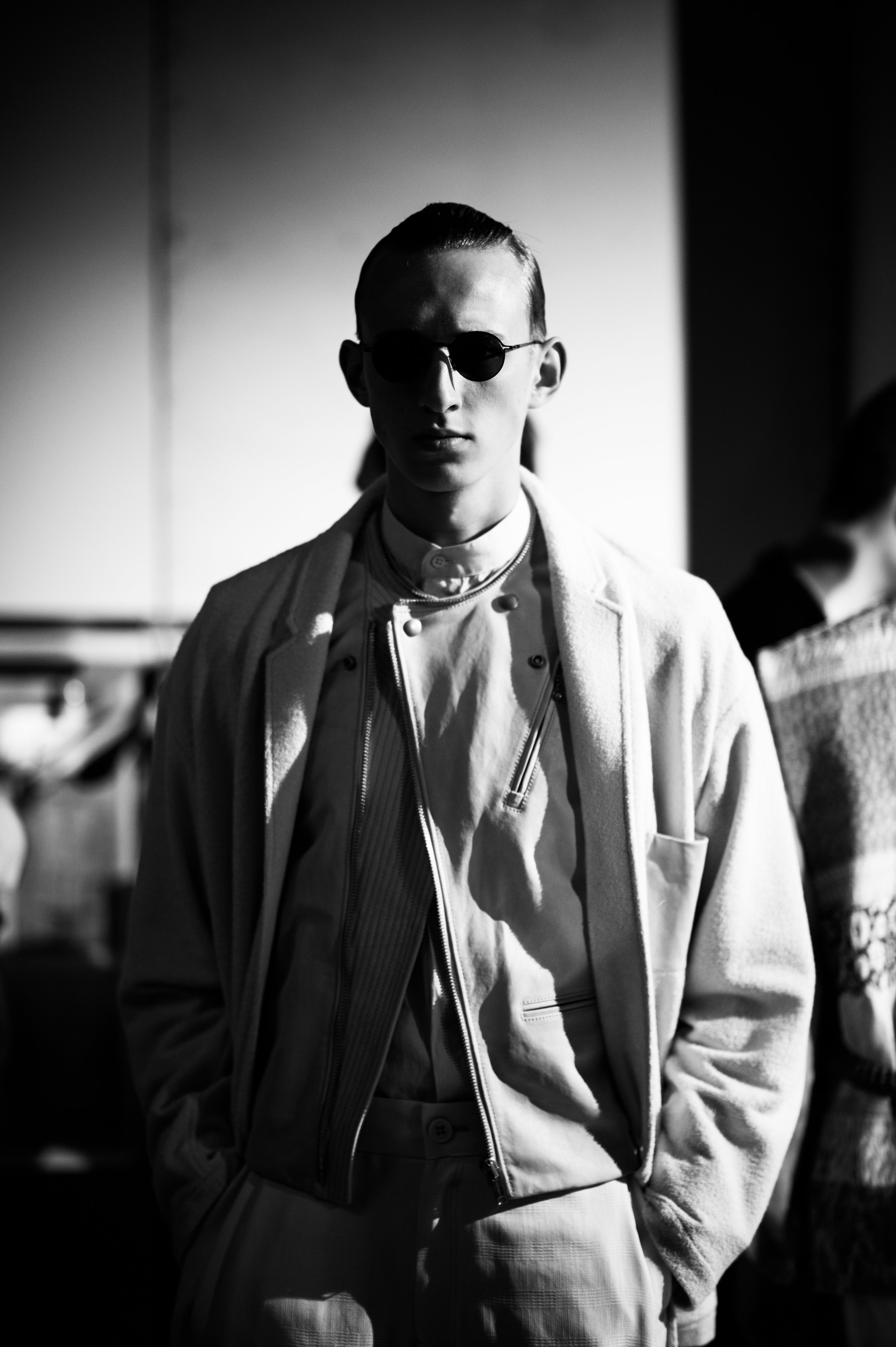 Male-Model-Leather-Vest-Jacket