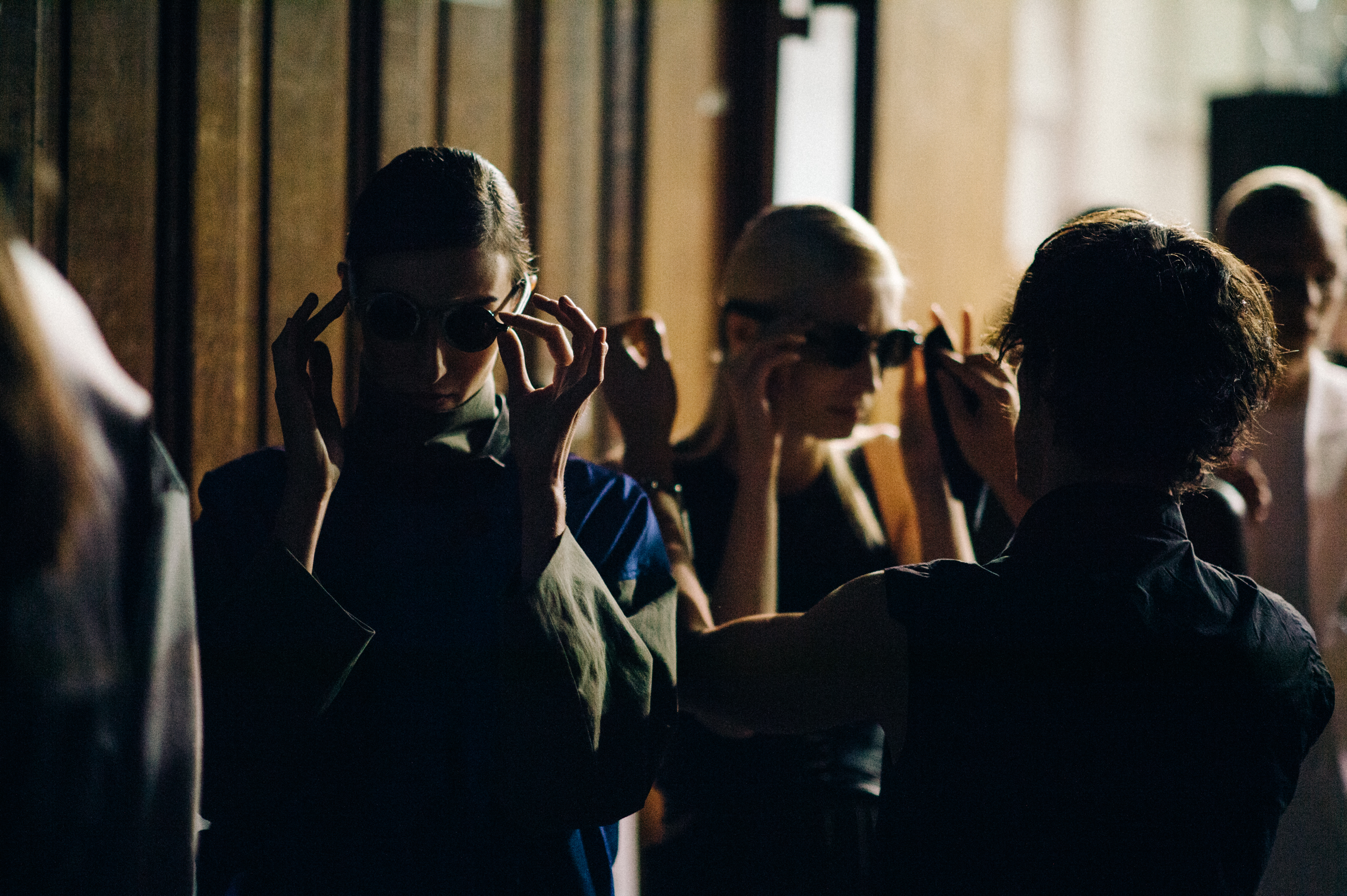 Brazilian-Dutch-Models-Backstage-Sunglasses