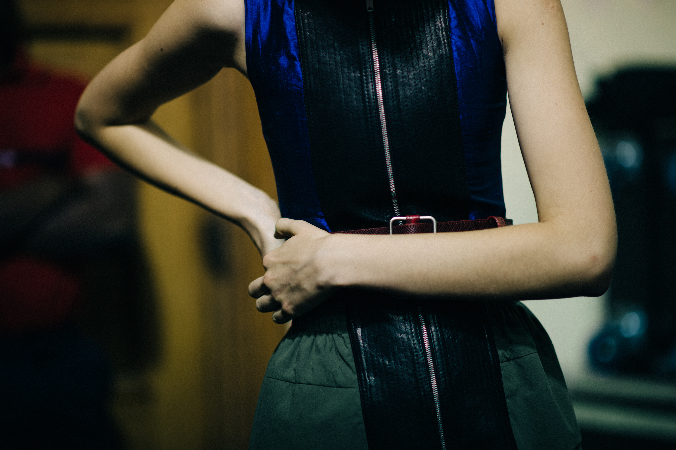 Hungarian-Model-Belted-Leather-Detail