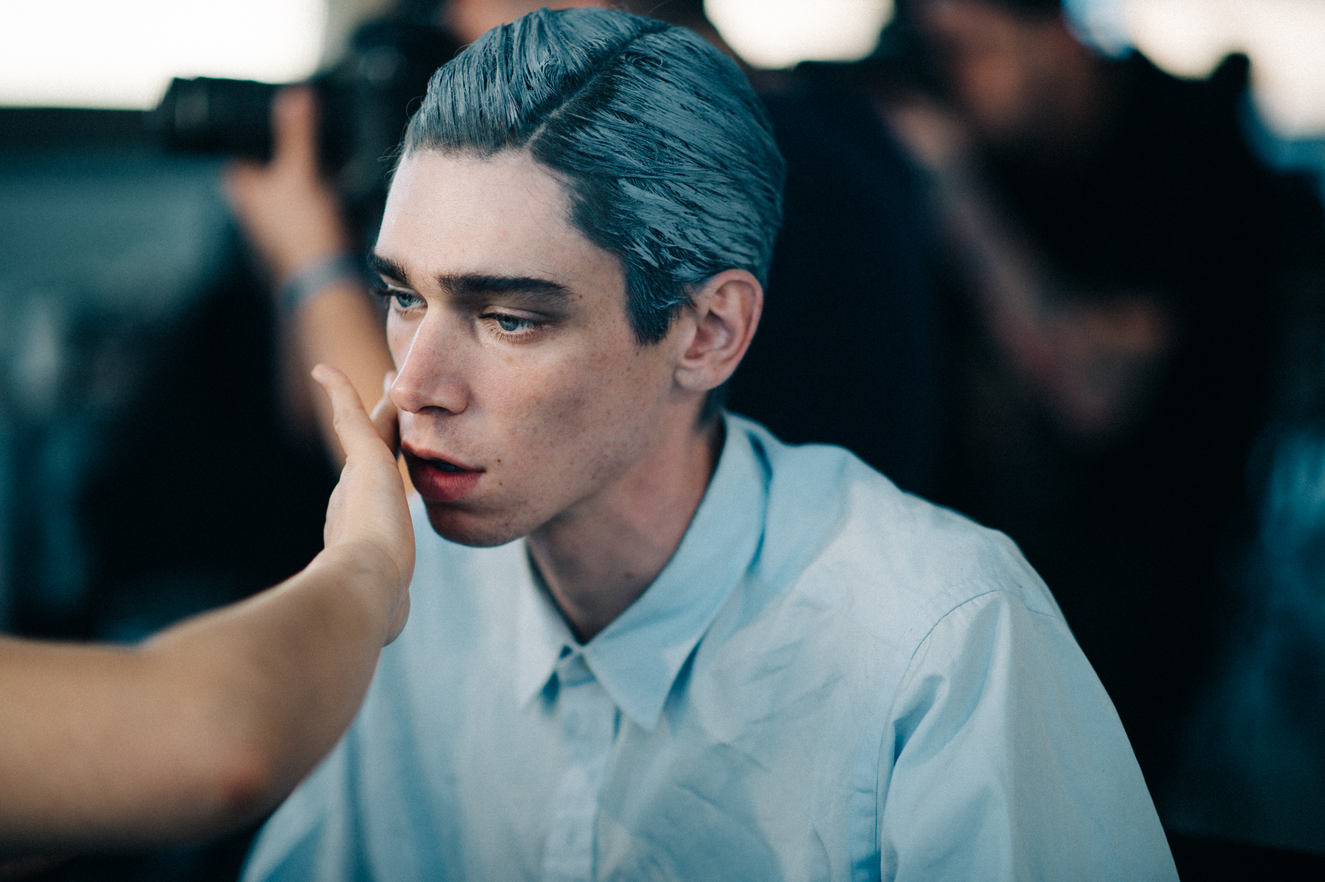 Cole-Mohr-Male-Model-Backstage