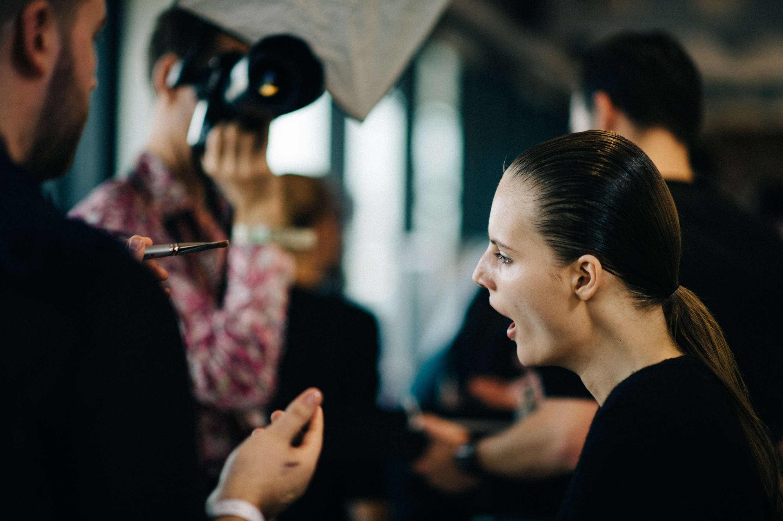 Swedish-Model-Backstage-Fashion-Week
