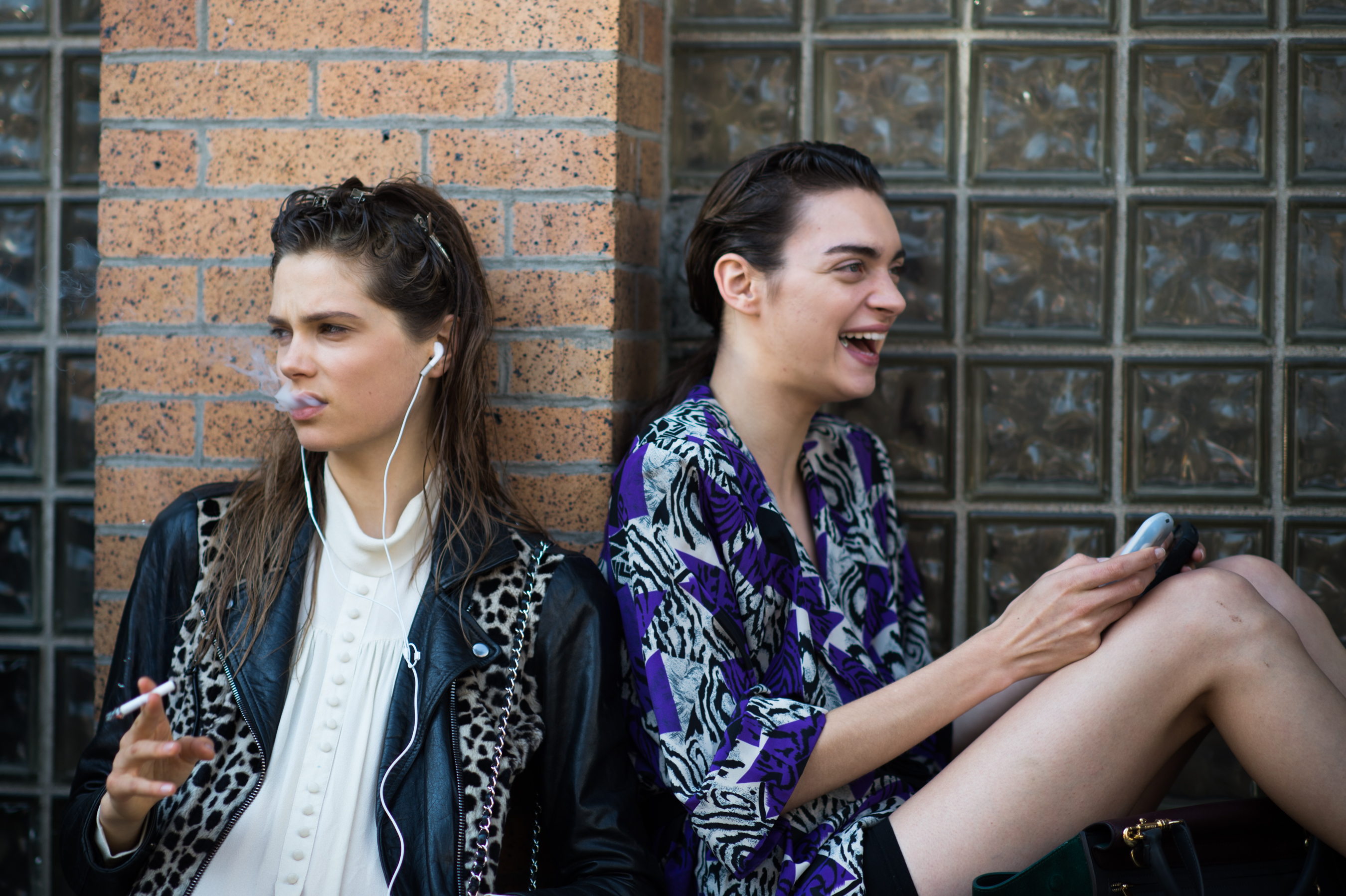 Danish-Argentinian-Models-Smoking-NYFW