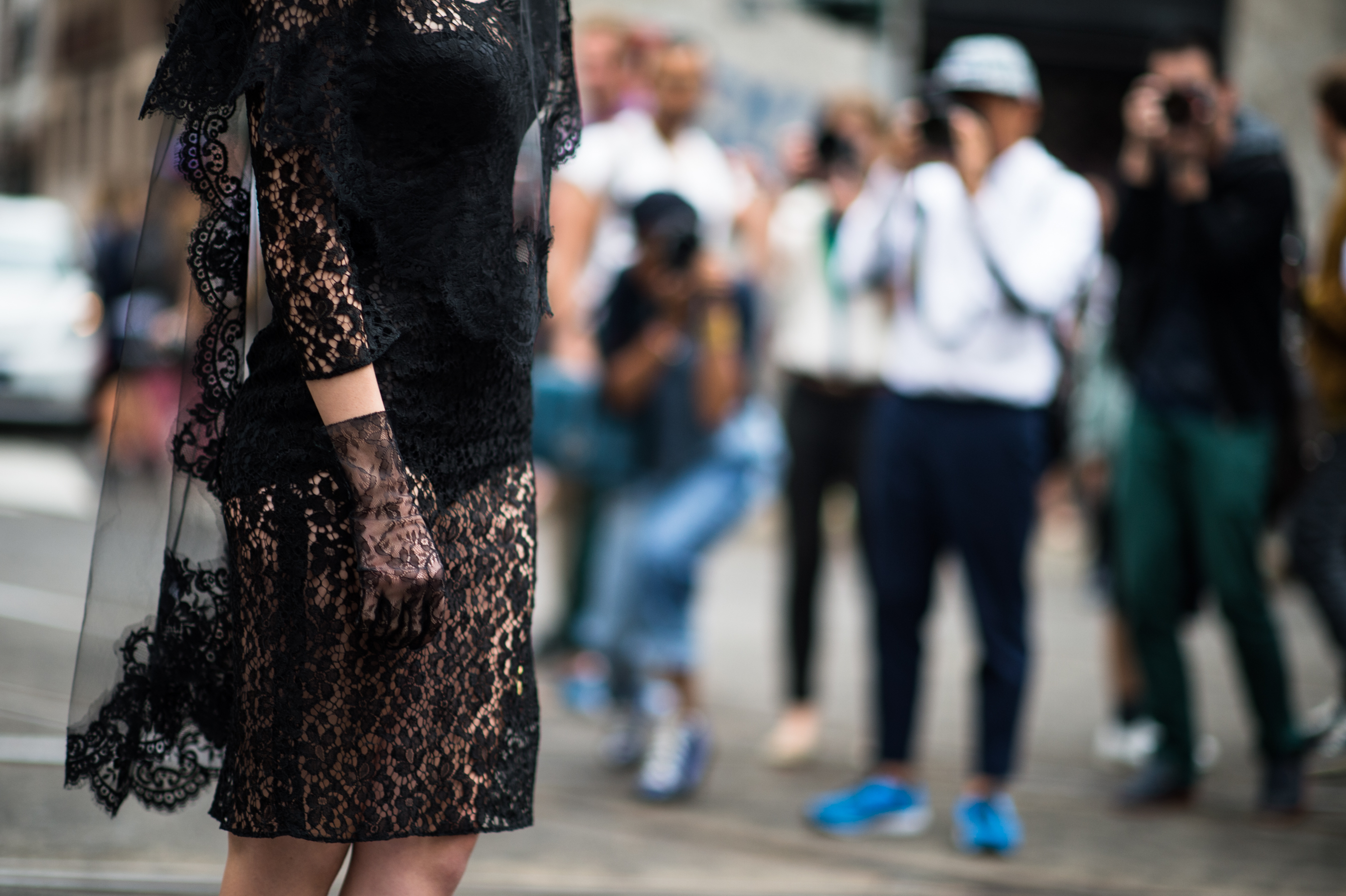 Woman-Wearing-All-Black-Lace