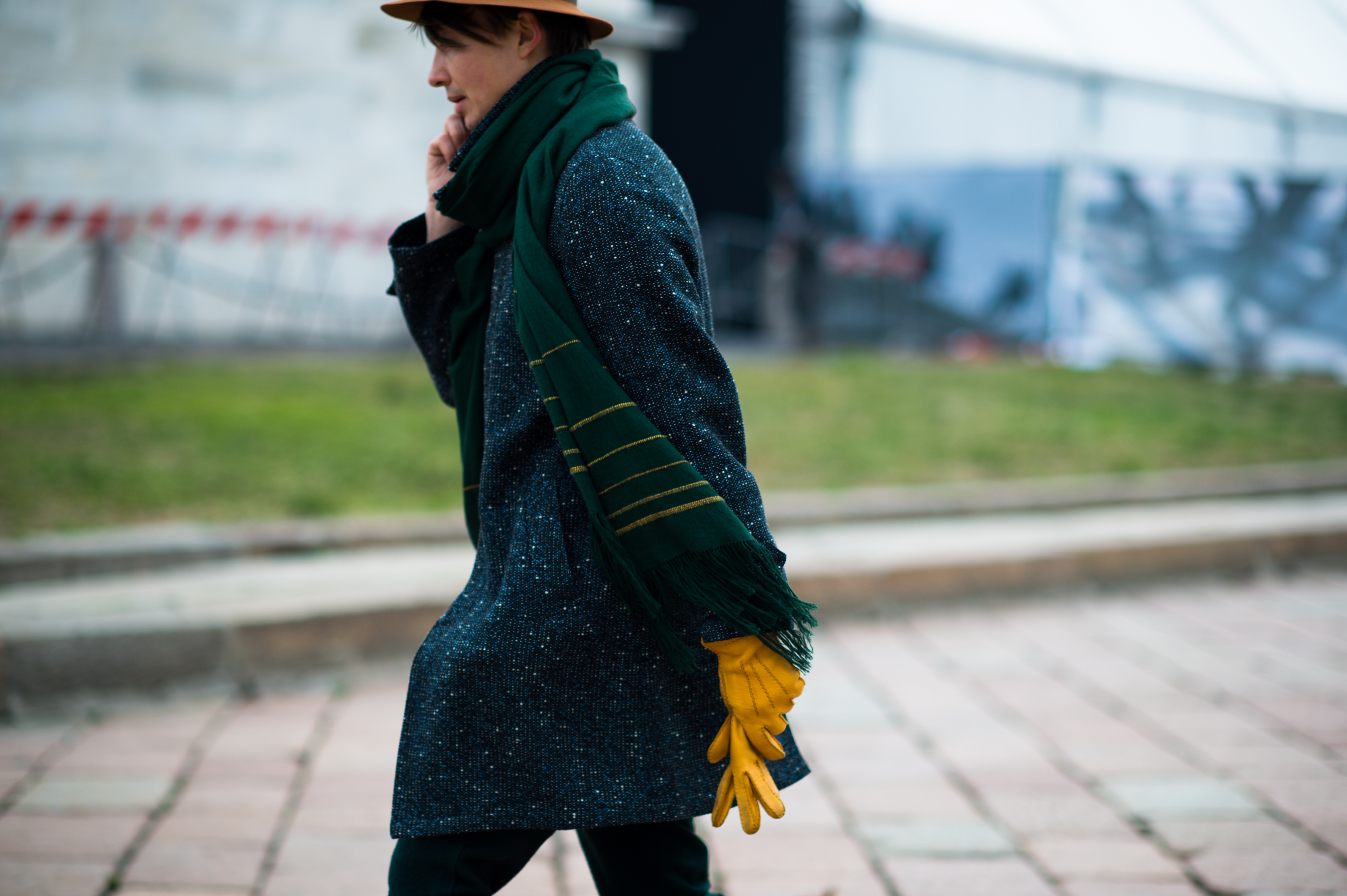 Man-Yellow-Gloves-Green-Scarf