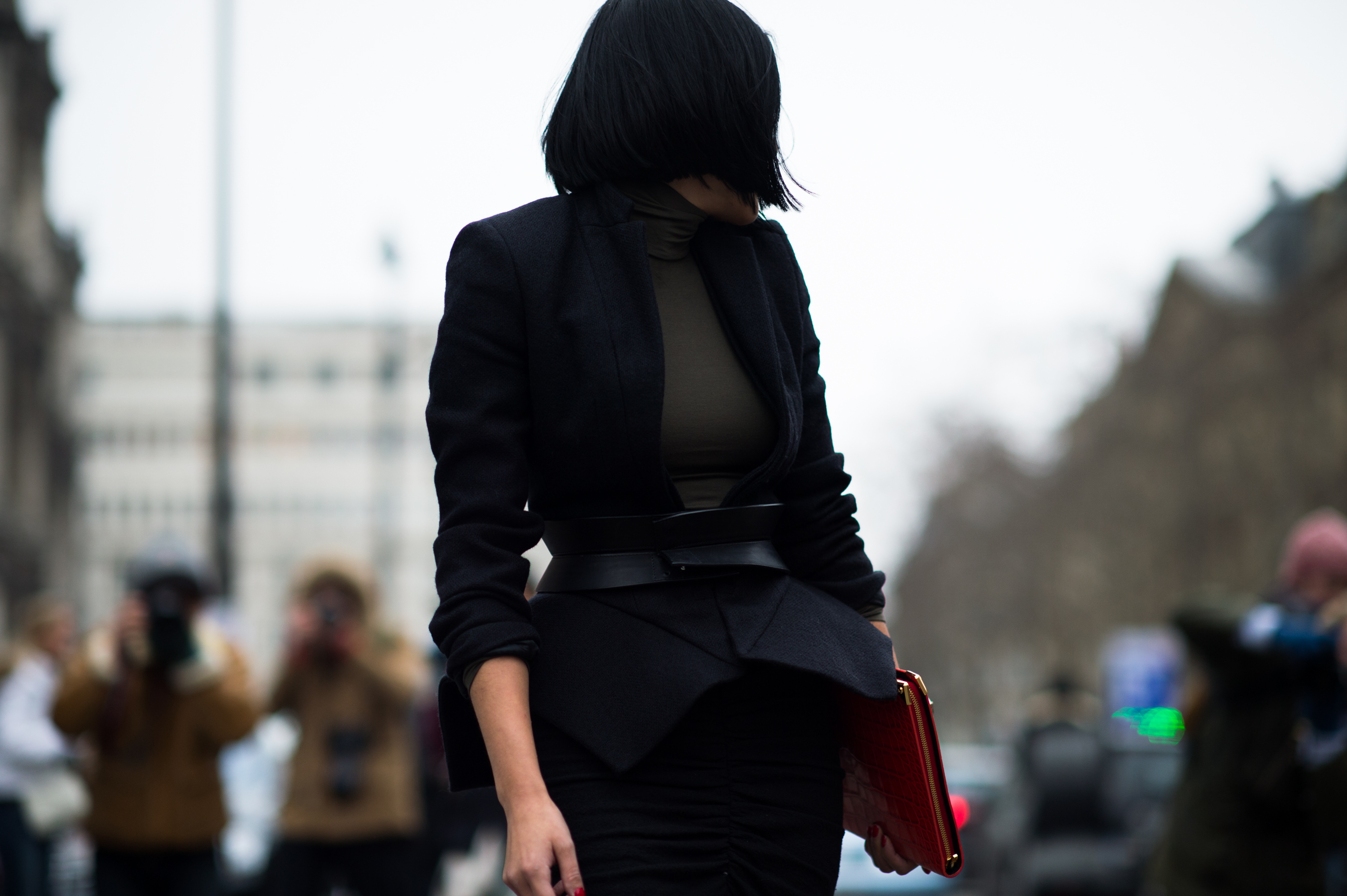Asian-Woman-All-Black-Peplum