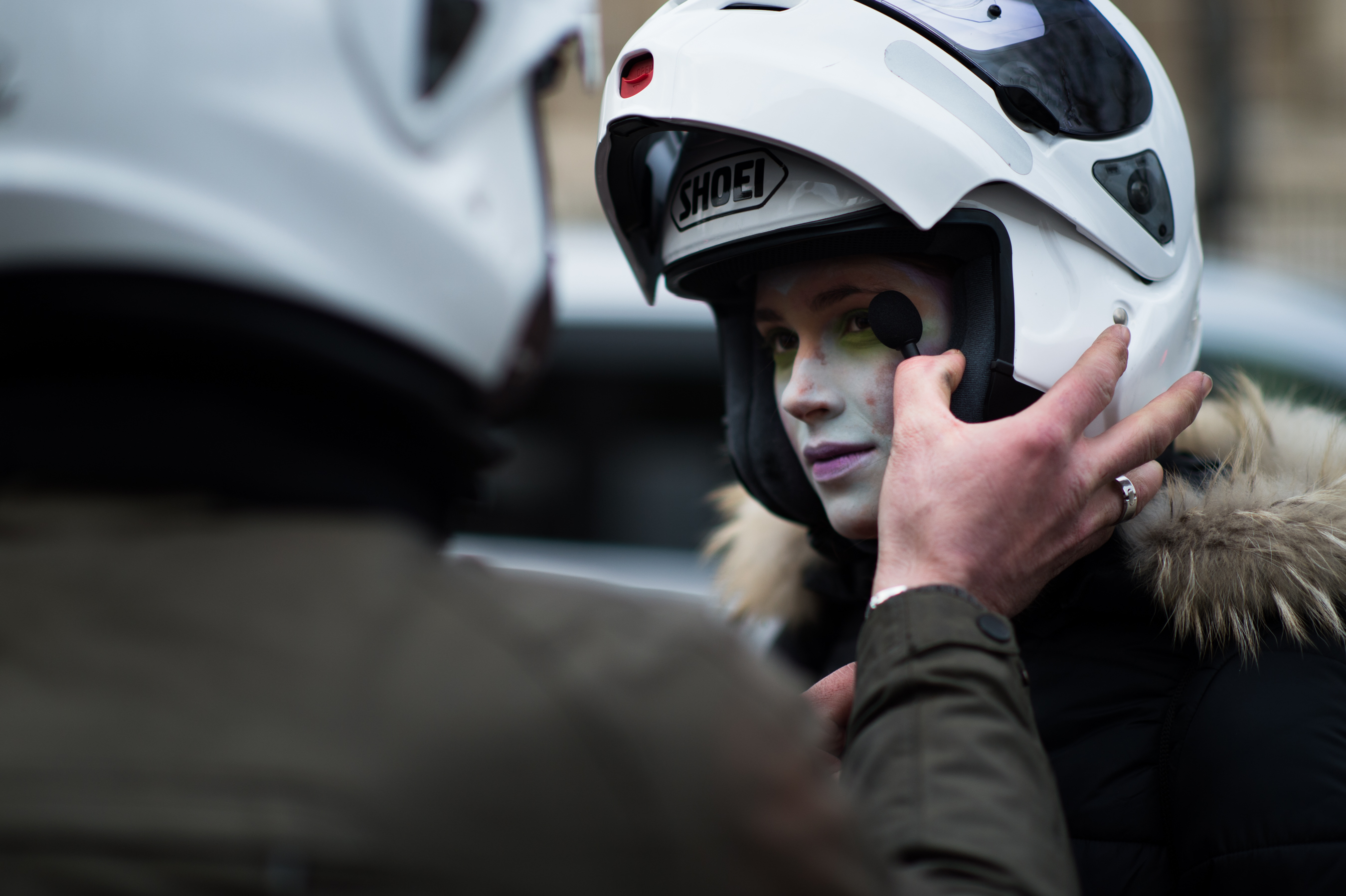 Model-Scooter-Helmut-Makeup-PFW