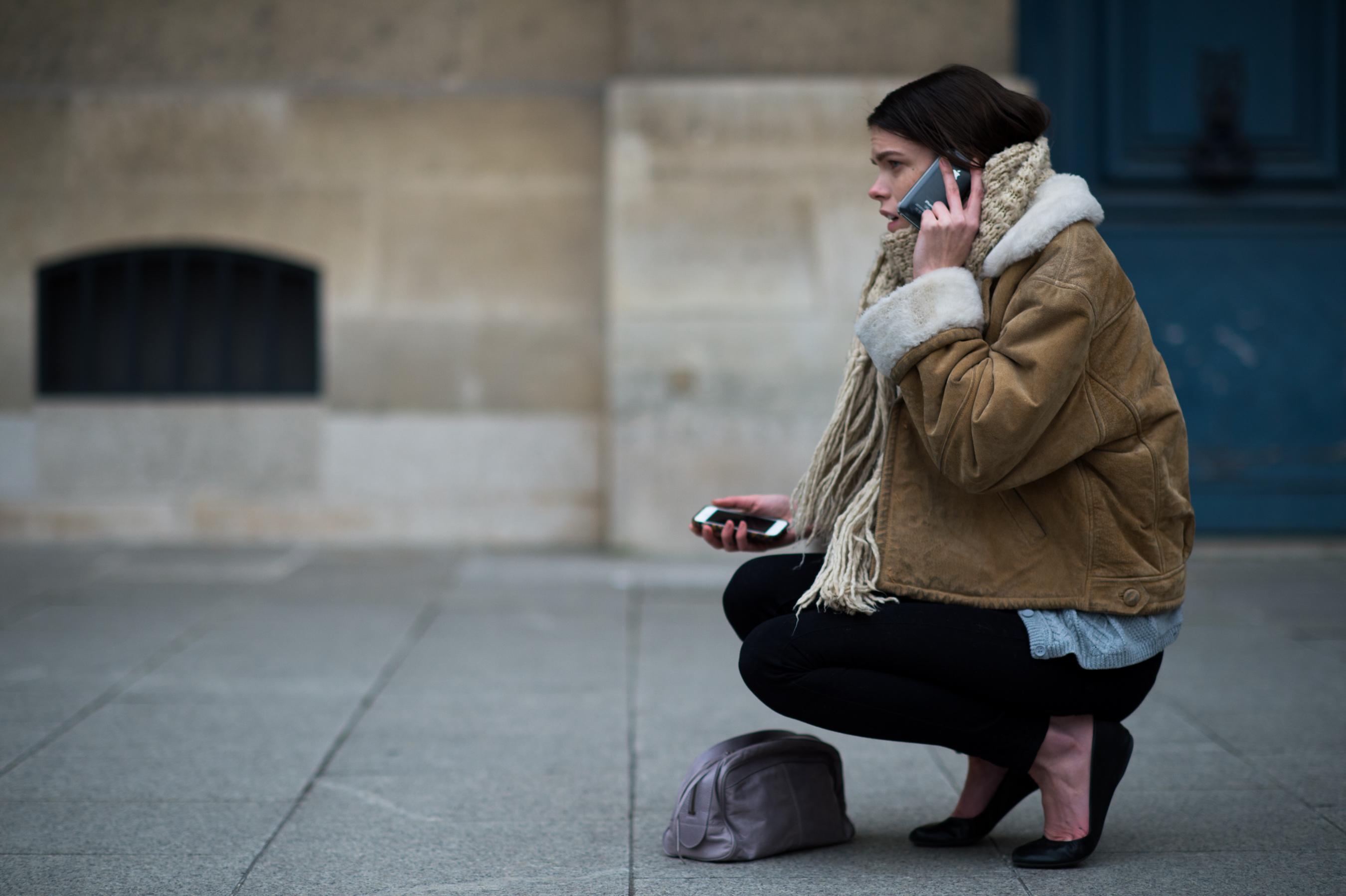 American-Model-Making-Phone-Call
