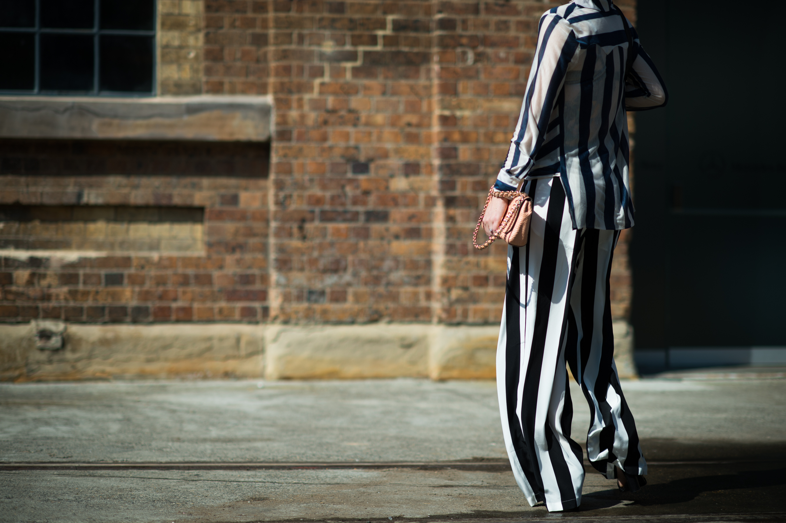 Australian-Model-Blogger-Striped-Suit
