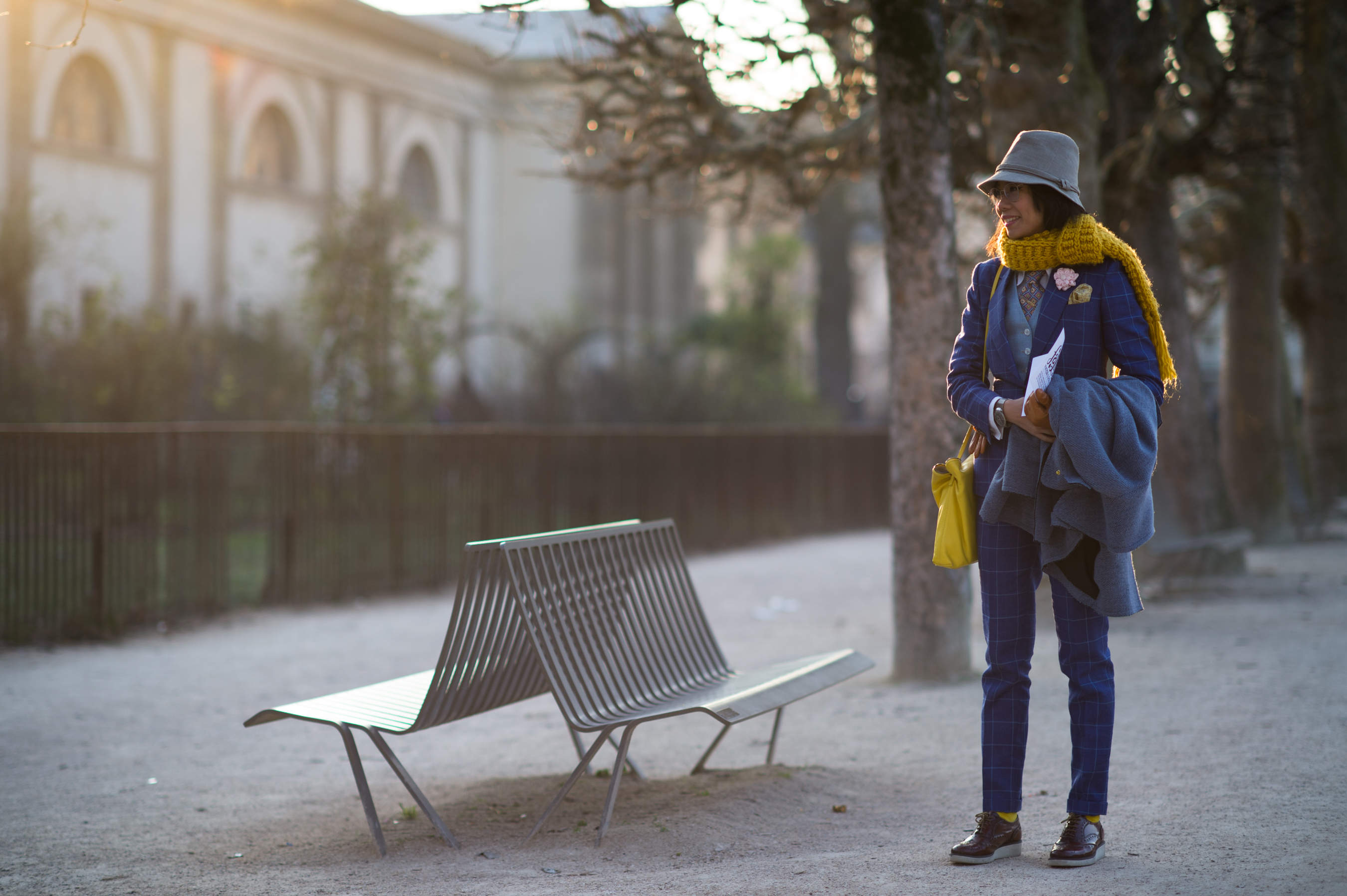 Woman-Wearing-Suit-Fashion-Week