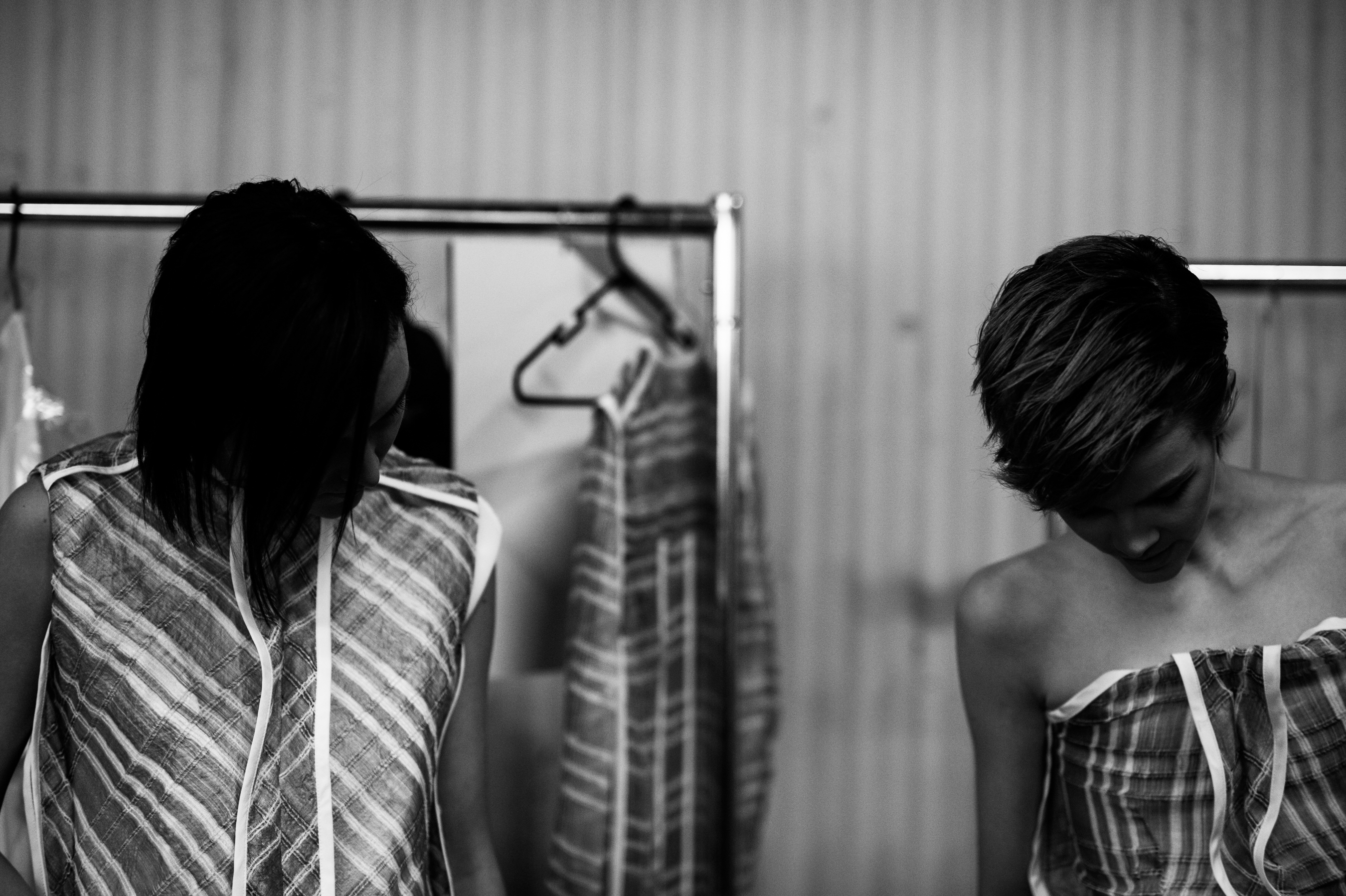Two australian models before show