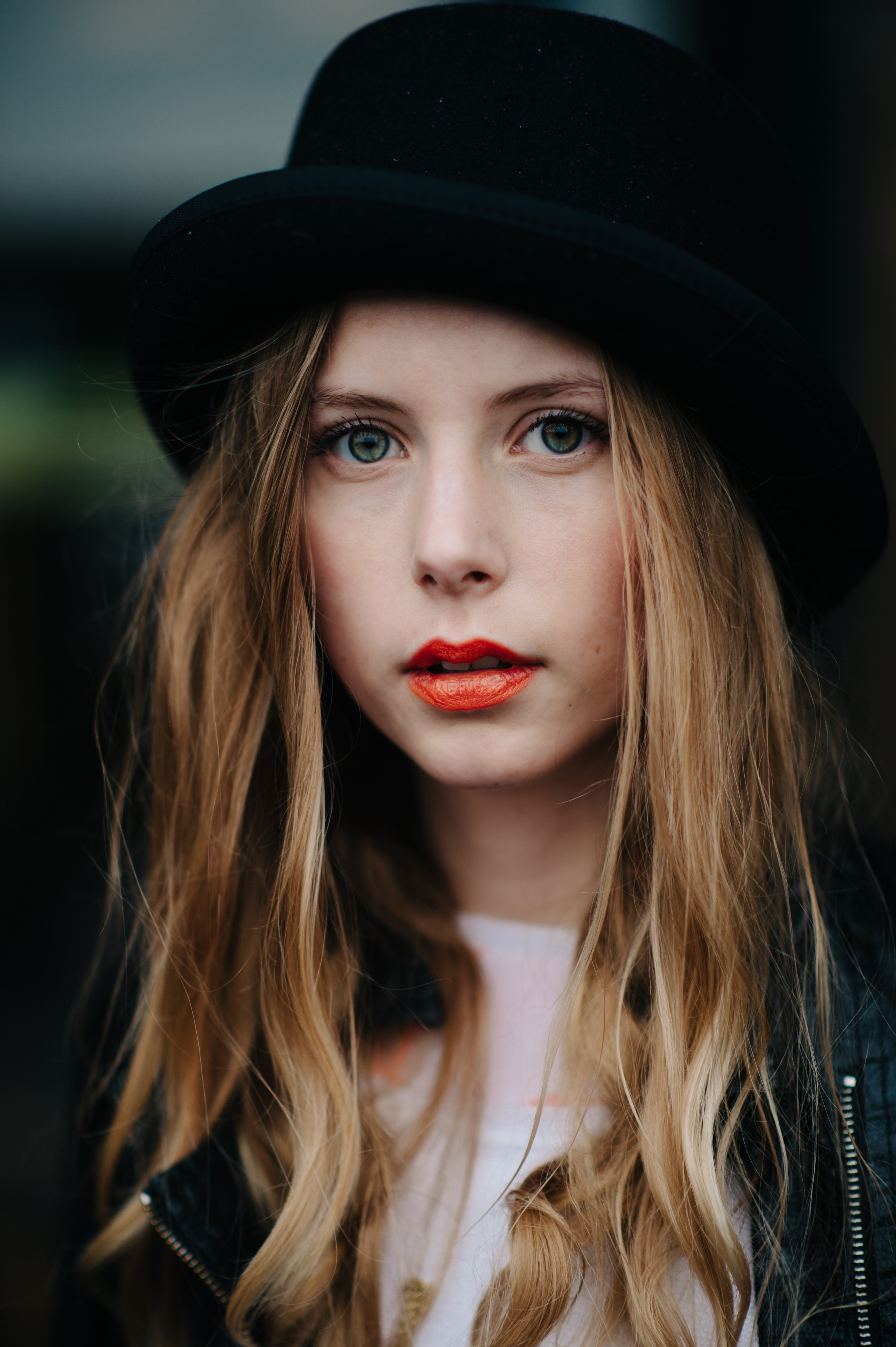 Danish blogger portrait couture hat