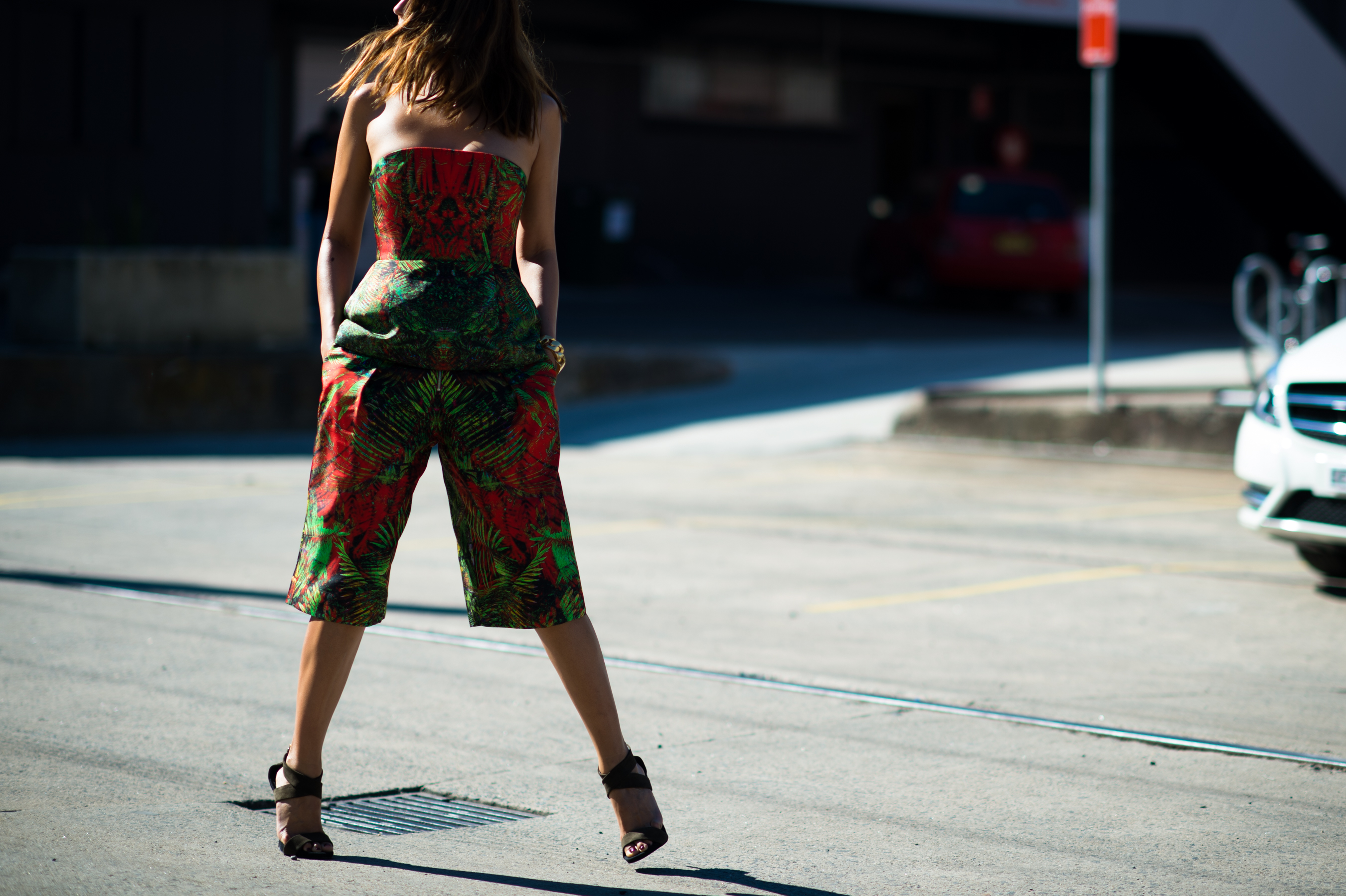 Vogues Australia print suit Carriageworks
