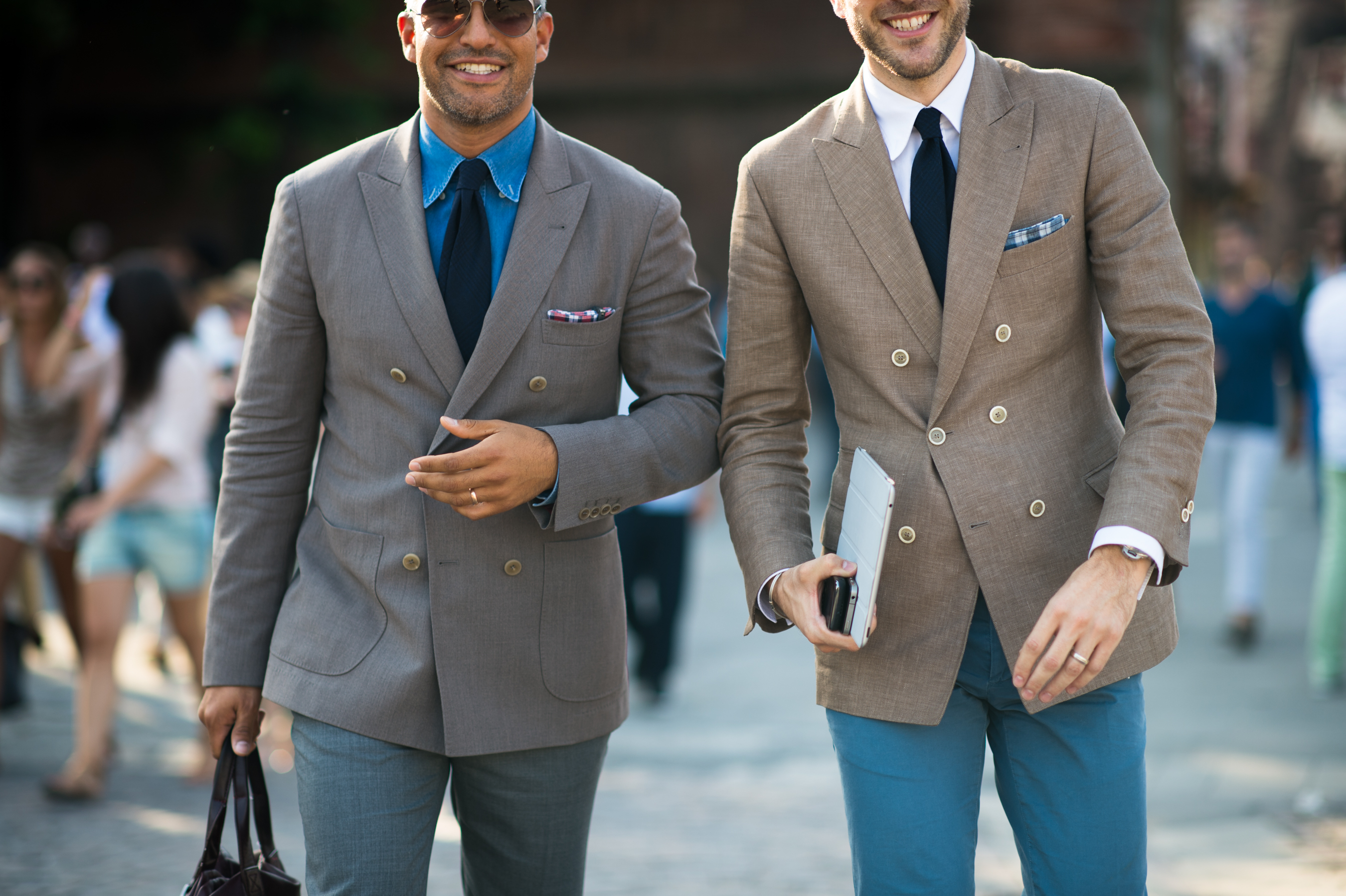 Two Italian men wearing Double-Breasted suits