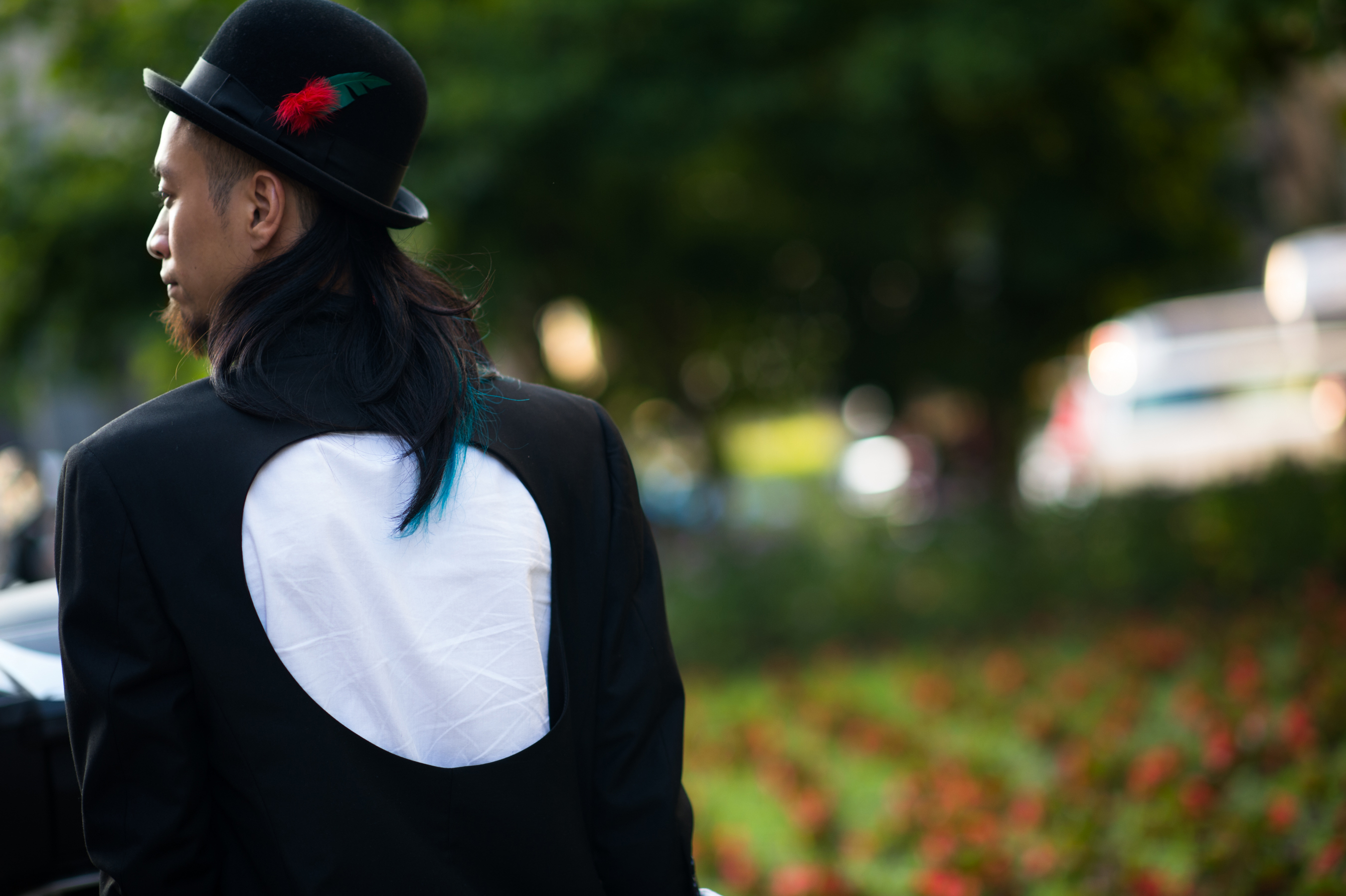 Japanese guy wearing Comme des Garçons