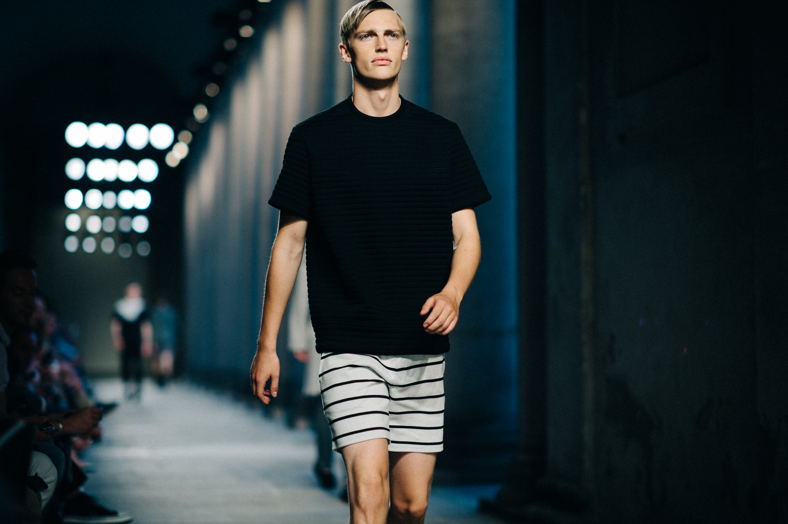 Male model Victor Nylander runway