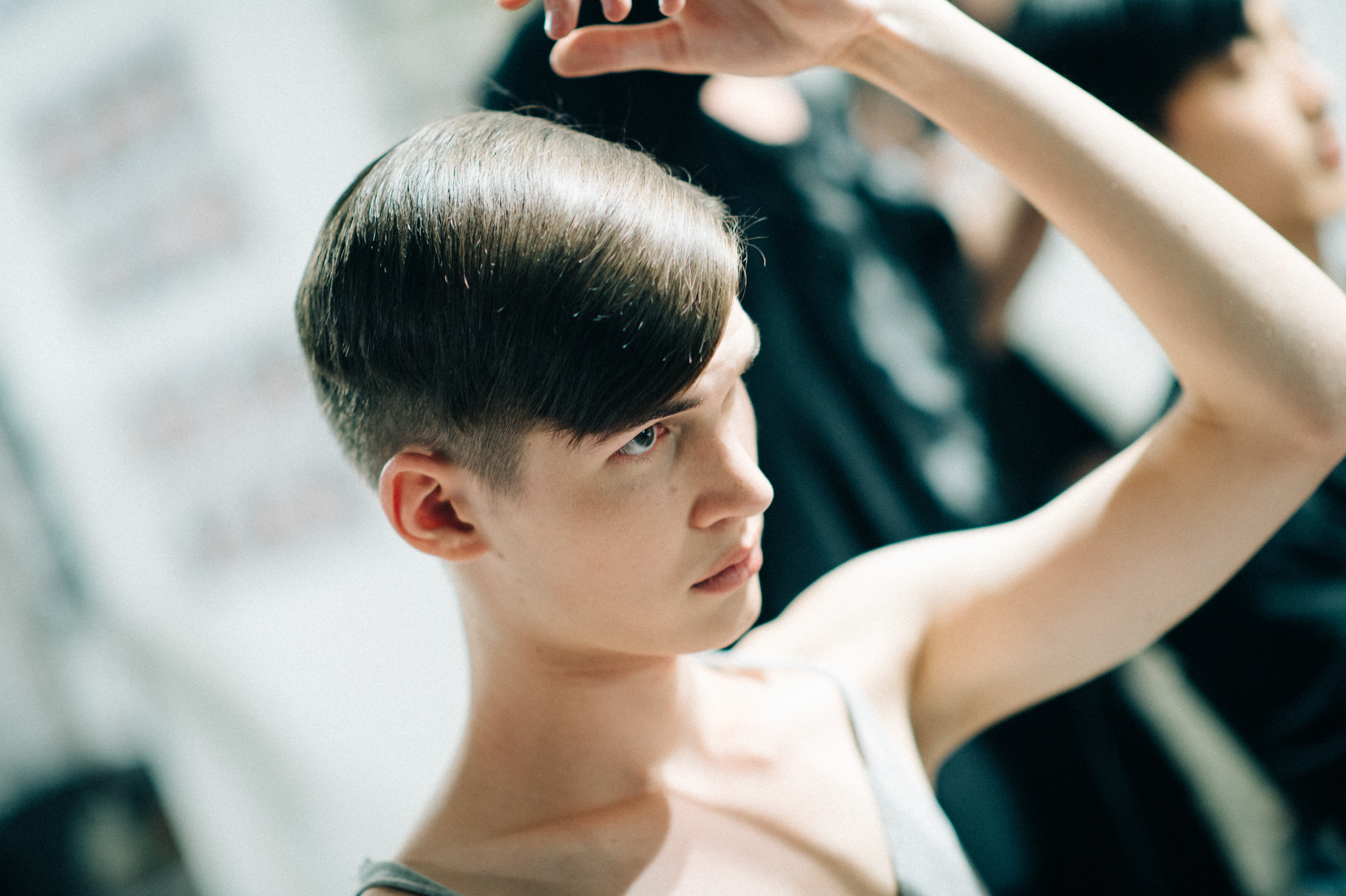 Male model Ben Stift in hair