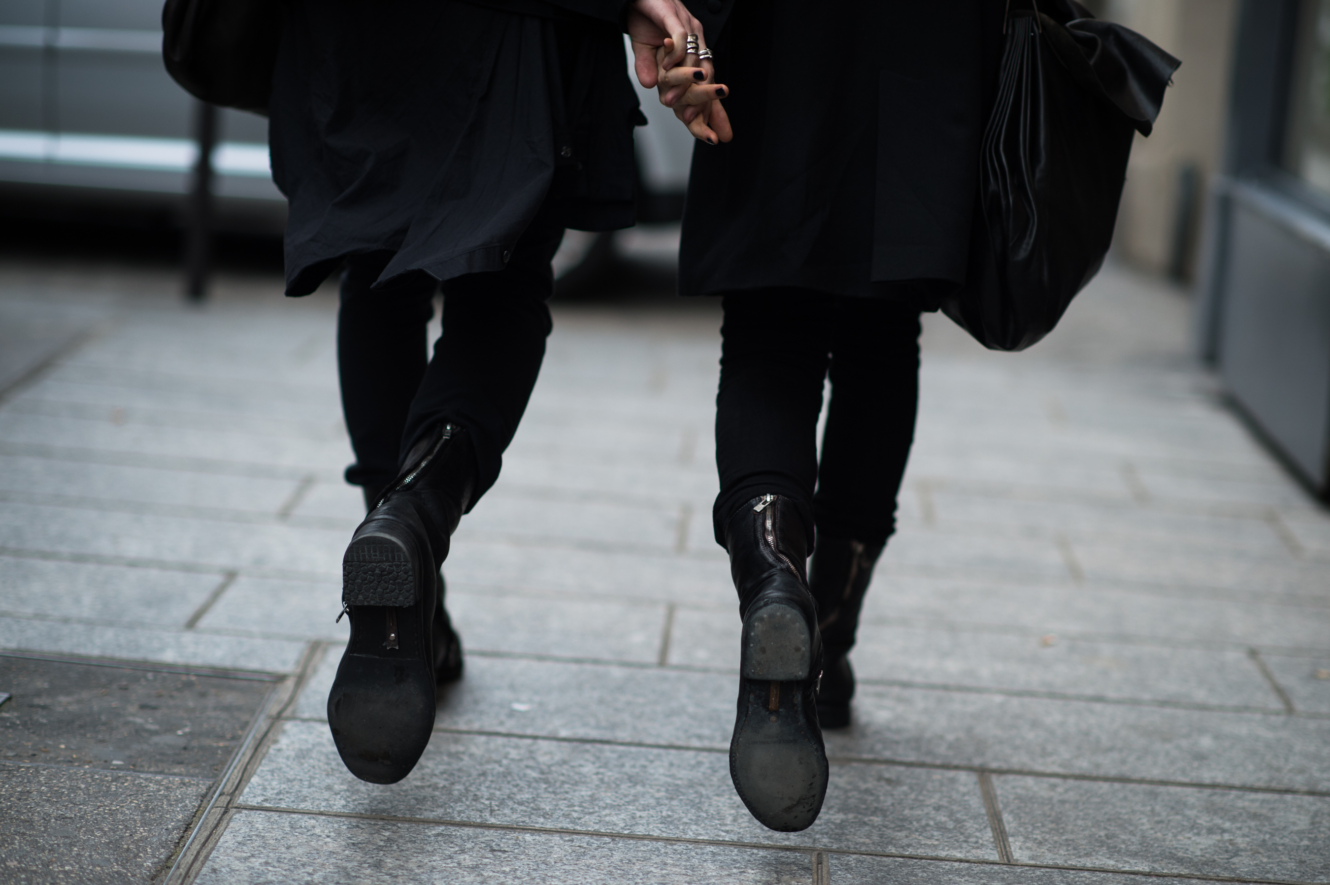 Man and Woman wearing CCP Boots
