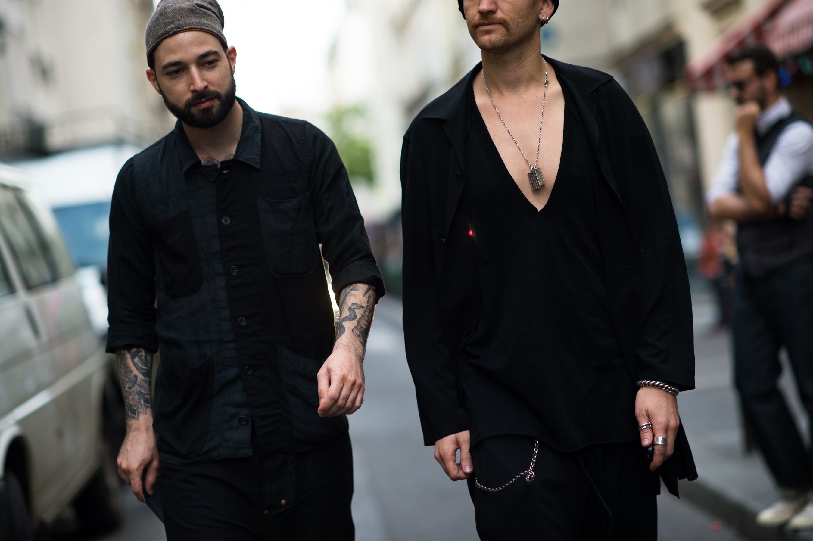 Two men wearing Paul Harnden