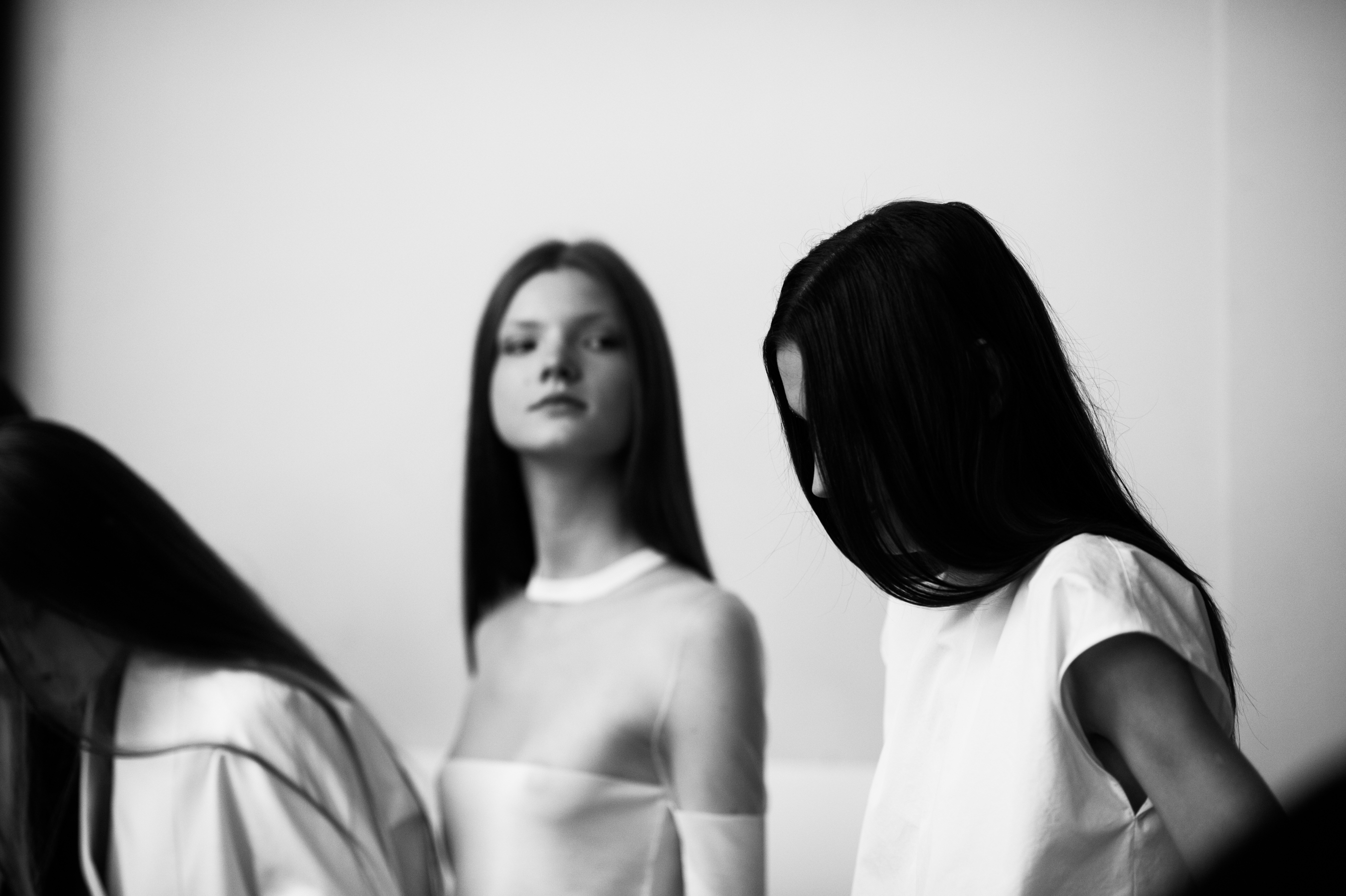Model Anastasia Ivanova before show