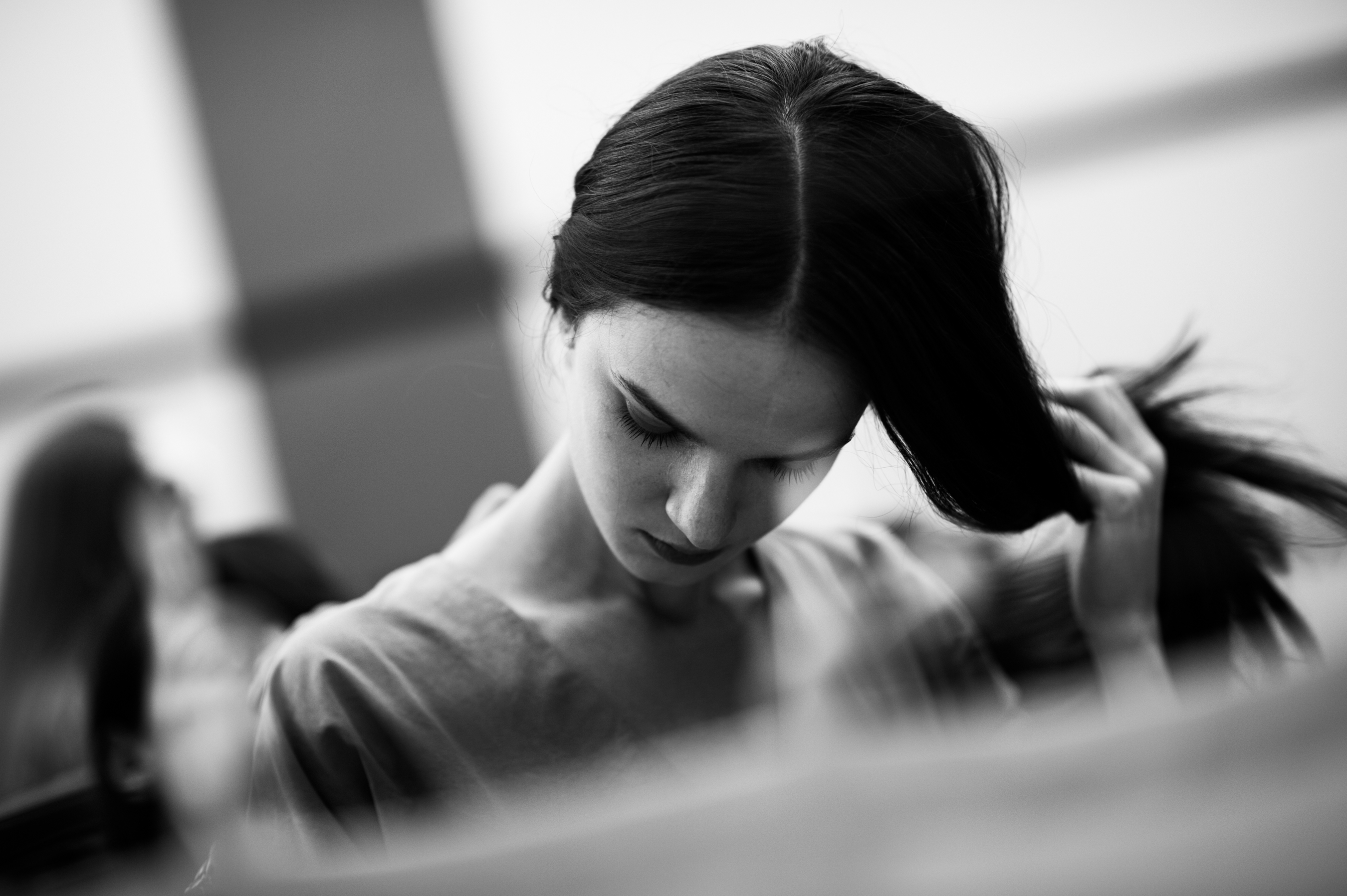 Polish model Karolina Smetek hair