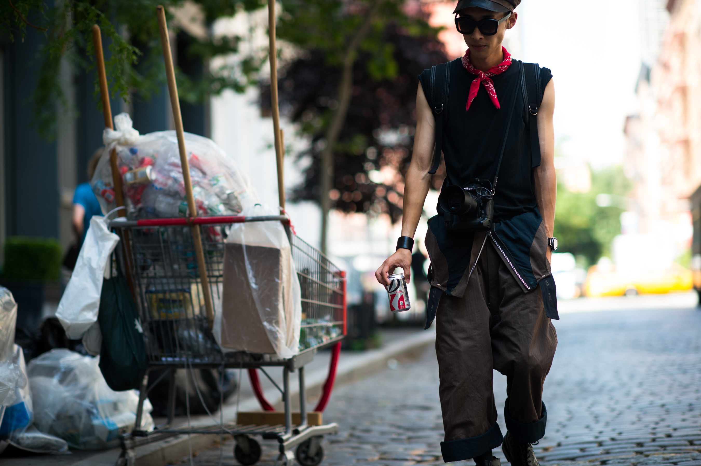 Korean photographer wearing Paul Harnden