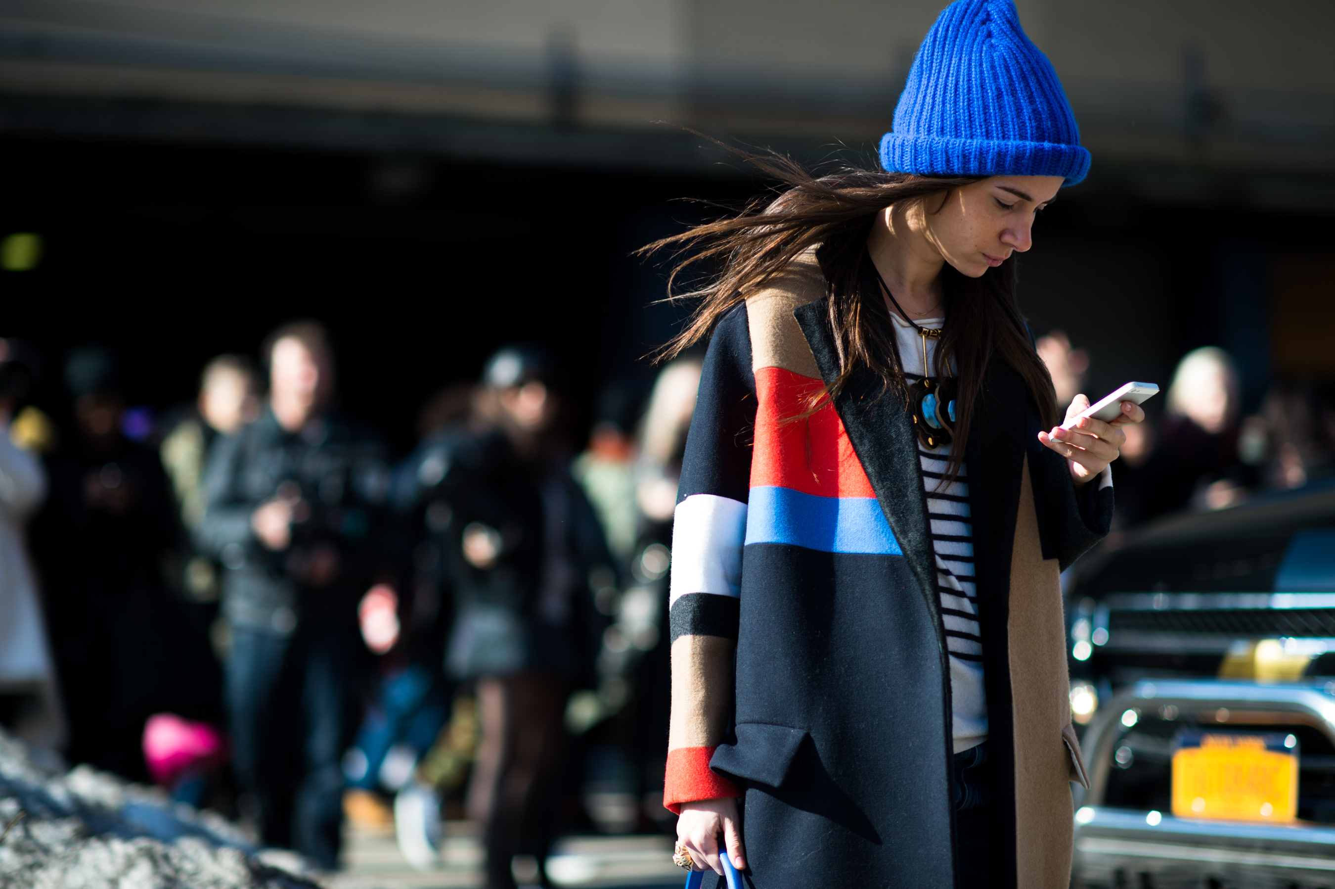 Tzipporah designer wearing Céline coat