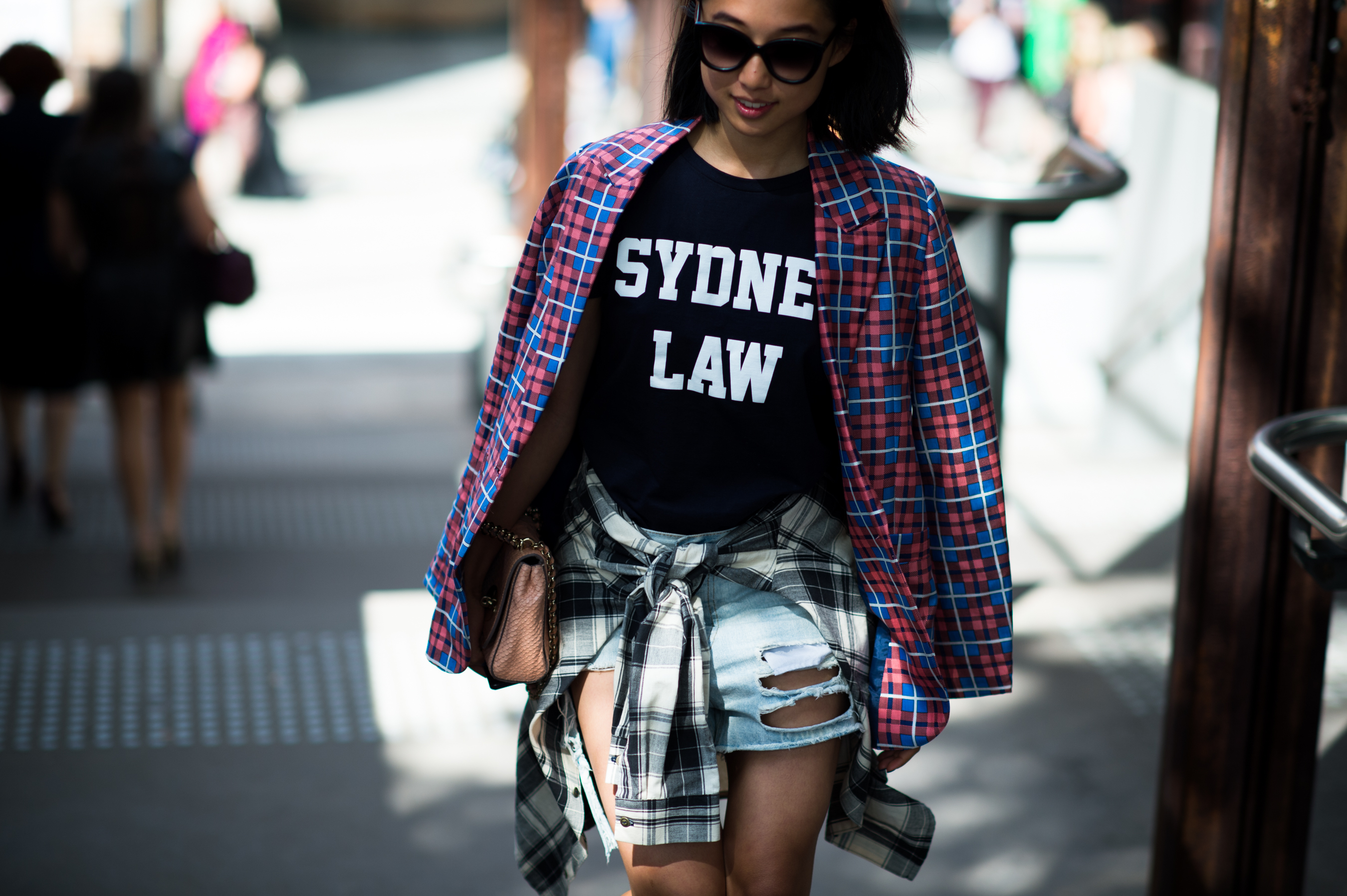 Girl wearing Sydney Law T-Shirt