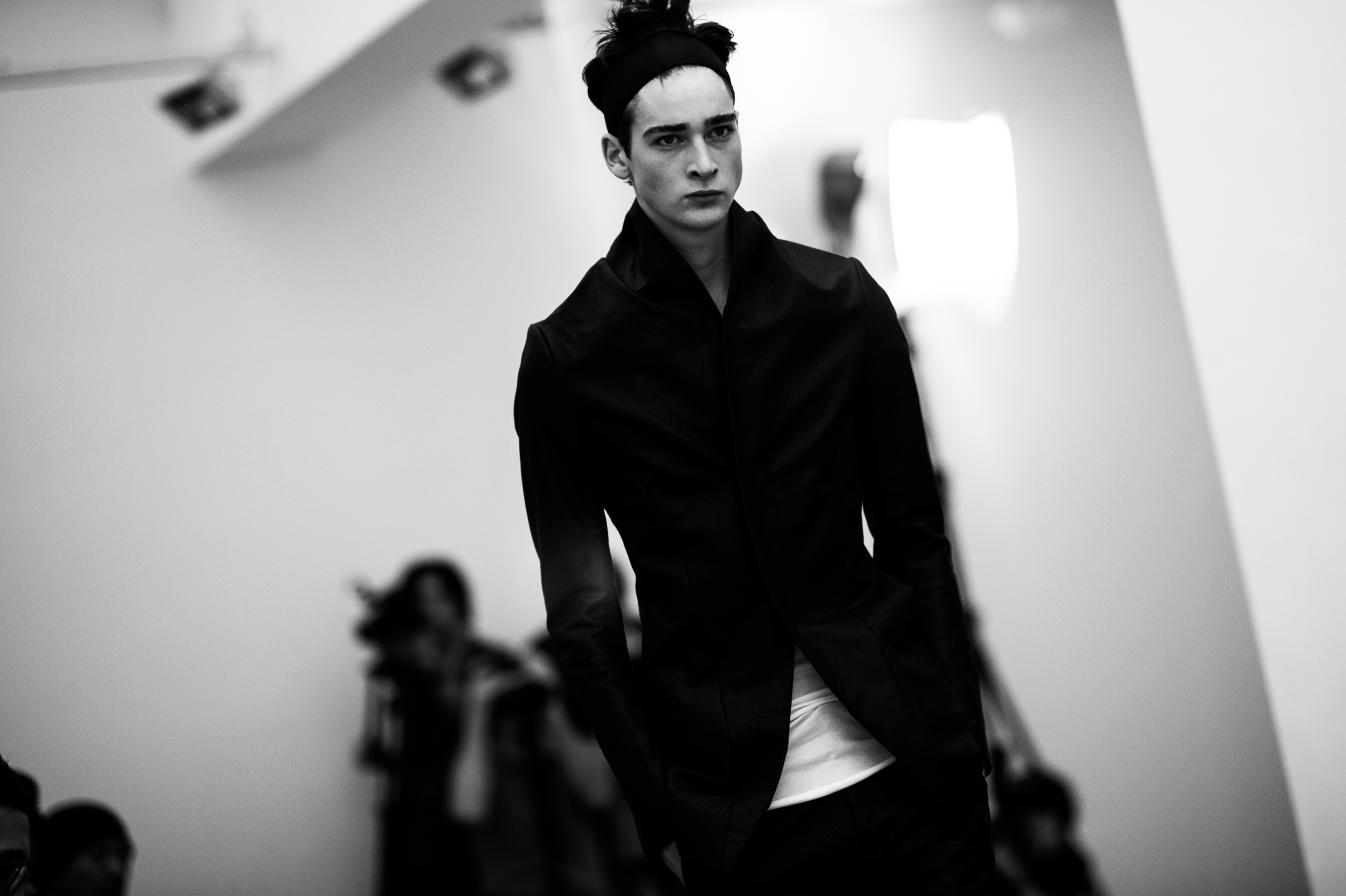 Male model Corentin Renault runway