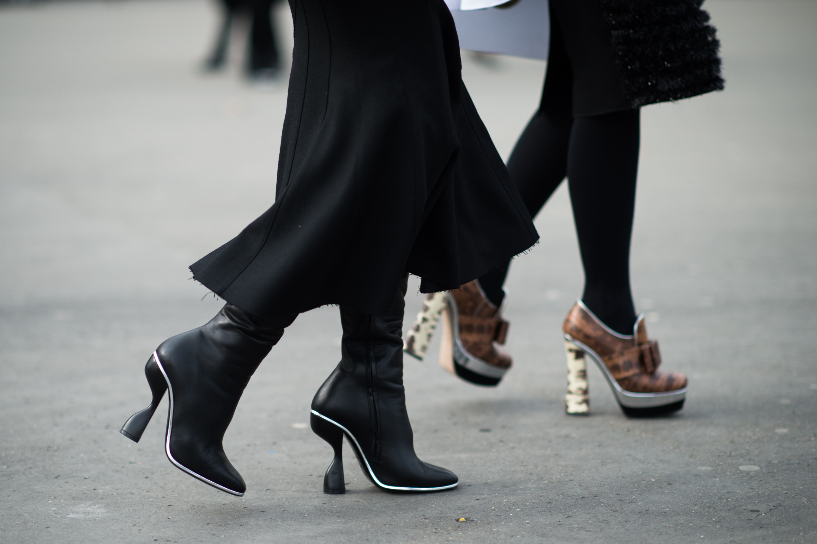 Two women wearing high heels Flare Magazine
